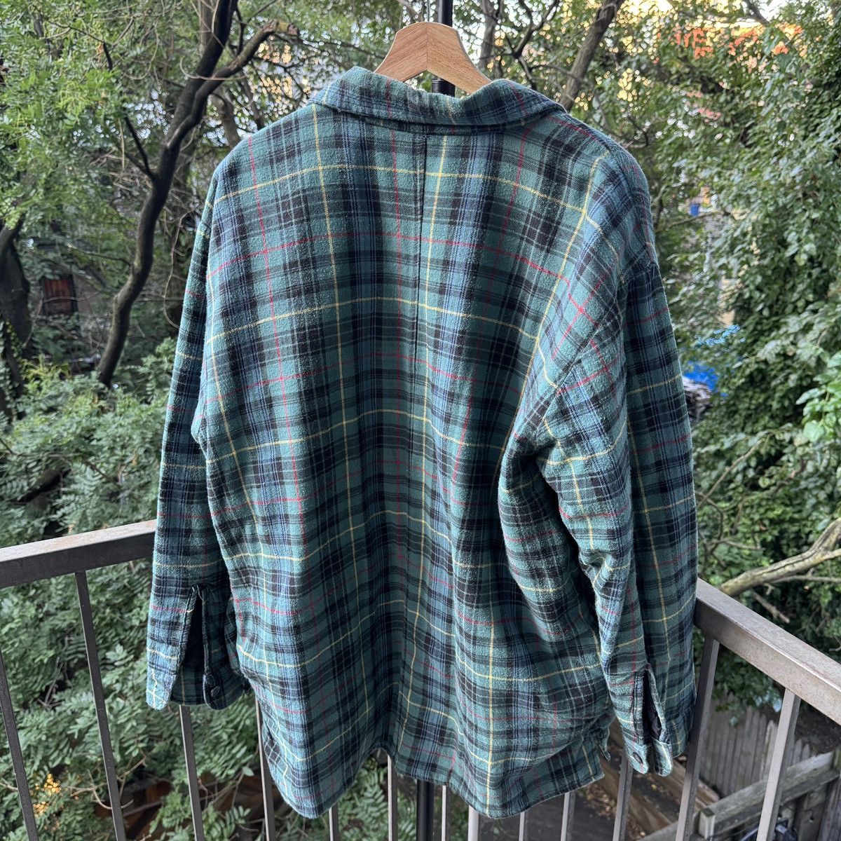 Vintage Thrashed Faded Distressed Flannel Shirt ERD Grunge Chrome Size US XL / EU 56 / 4 - 2 Thumbnail