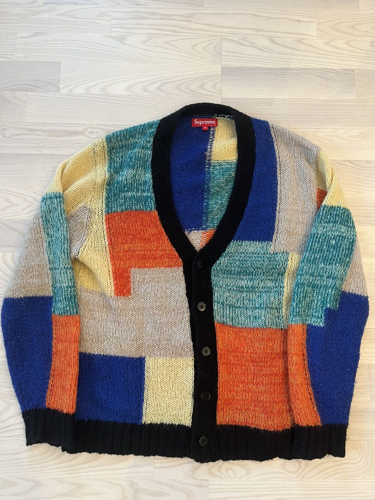 Junya Watanabe × Supreme Brushed camouflage mohair sweater | Grailed