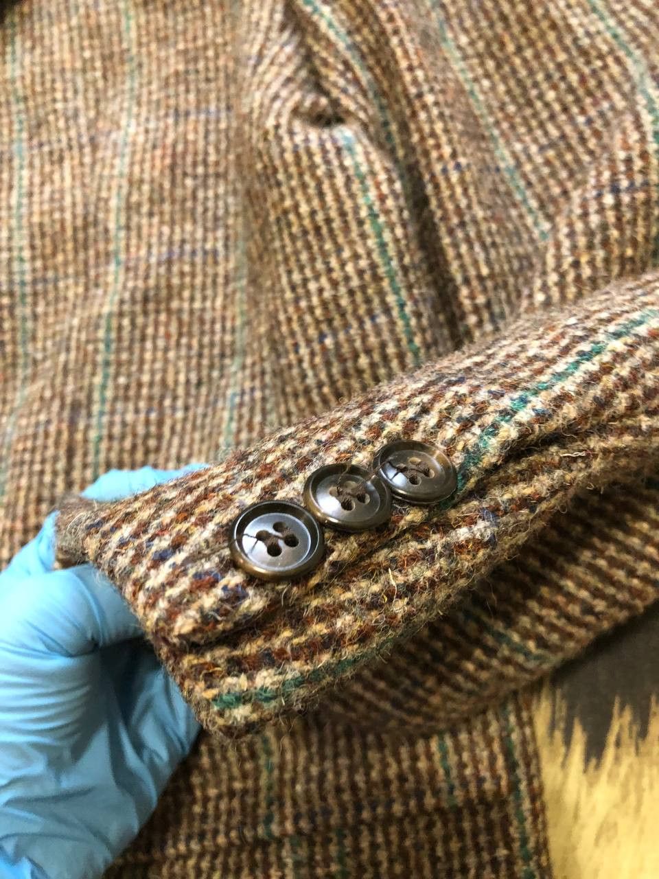 Harris Tweed VINTAGE Wool Blazer Harris Tweed Y2K Streetwear Size 42R - 4 Thumbnail