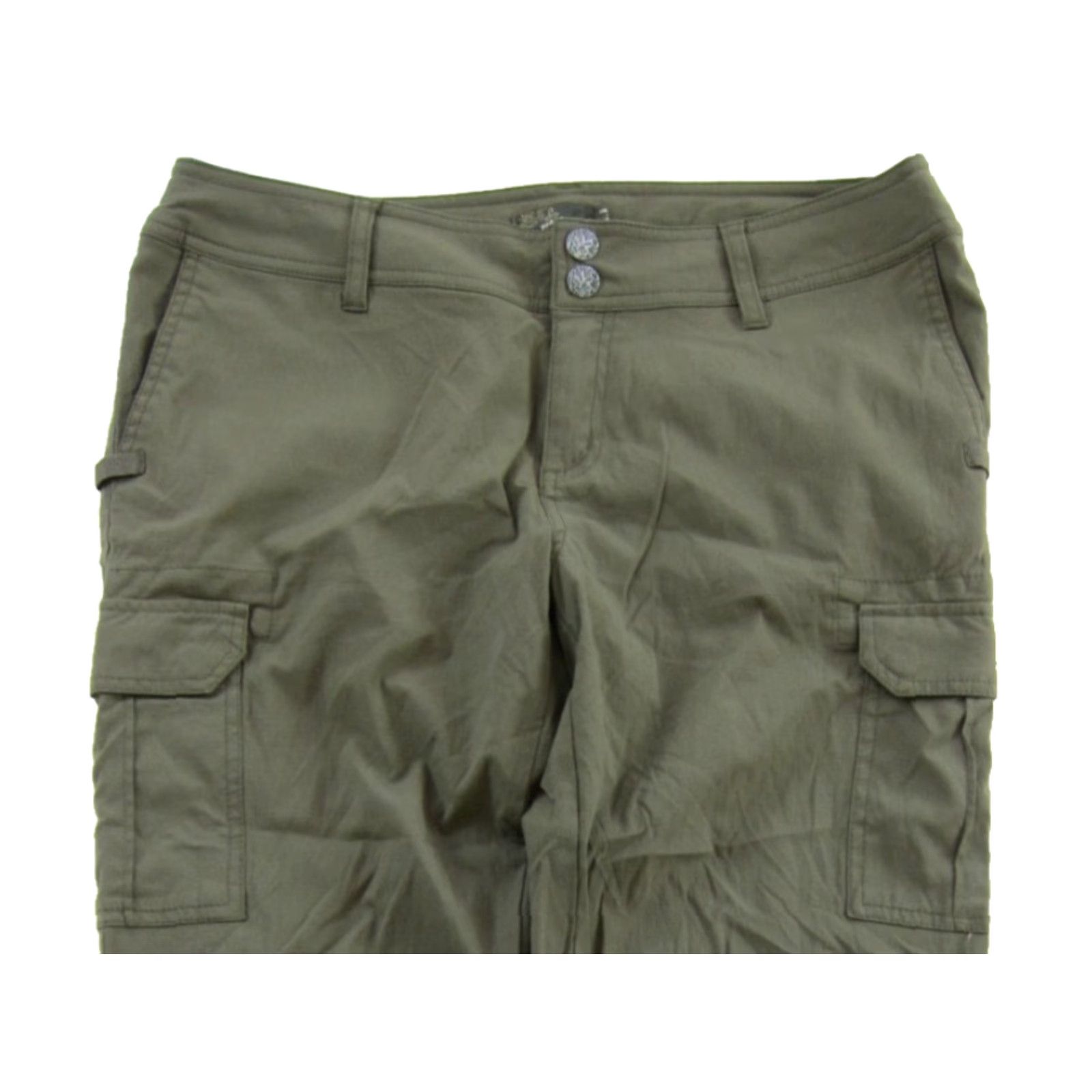 Prana prAna Army Green Nylon Stretch Hike Travel Pocket Cargo Jogger Pant Women 8 Size 30" / US 8 / IT 44 - 3 Thumbnail