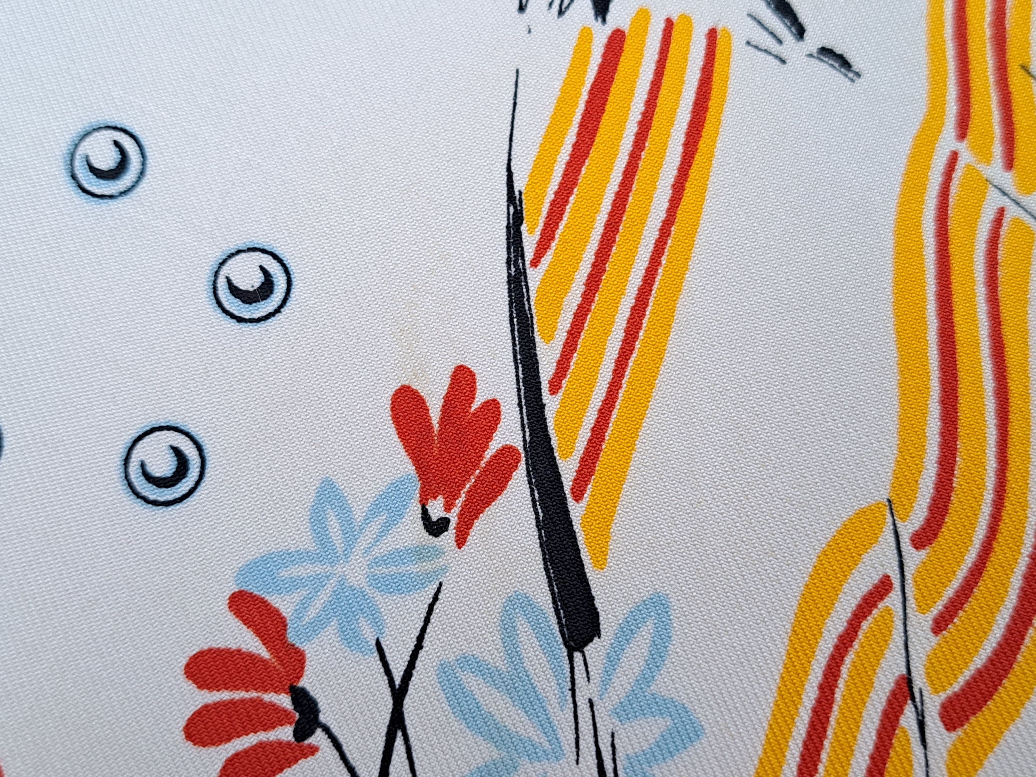 Designer × Vintage ETERNA MATIC vintage clock pattern silk scarf. Size ONE SIZE - 18 Thumbnail