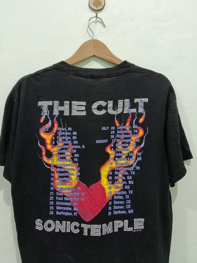 Band Tees × Vintage VINTAGE THE CULT SONIC TEMPLE 1989 BAND TEES Size US XL / EU 56 / 4 - 8 Thumbnail