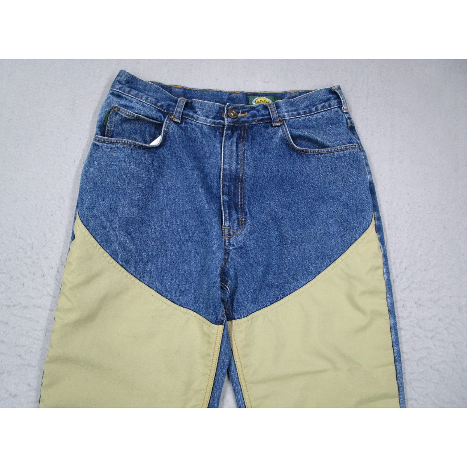 Vintage Cabela's Jeans Mens 36 Blue Straight Denim Workwear Brush Guard 5-Pocket Design Cotton Nylon Jeans Mens 36x32 Blue Vintage No Size US 36 / EU 52 - 2 Thumbnail