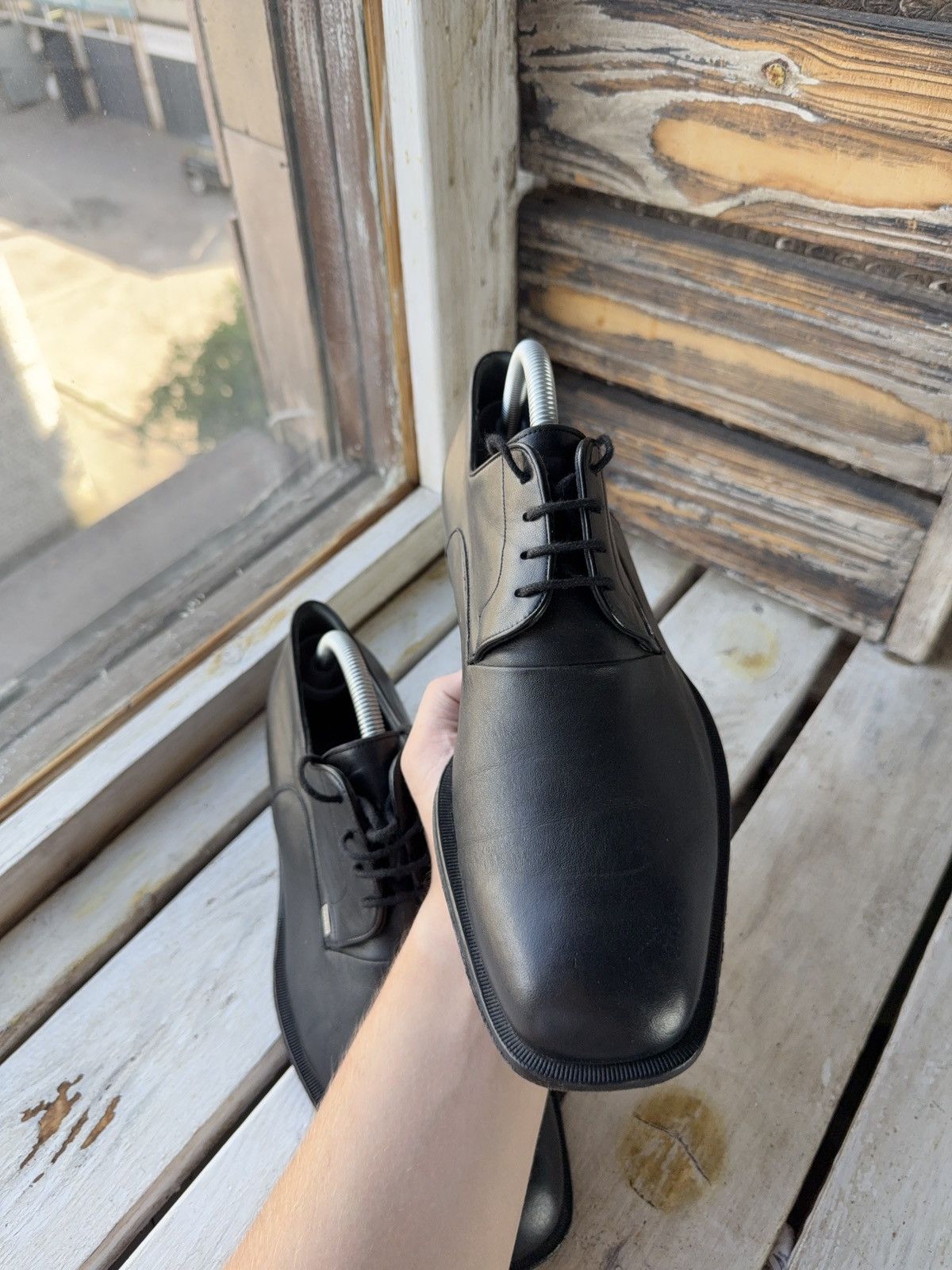 Bally Bally Styleflex Black Leather Derby Shoes –8.5 UK / 9.5 US Size US 9.5 / EU 42-43 - 8 Thumbnail