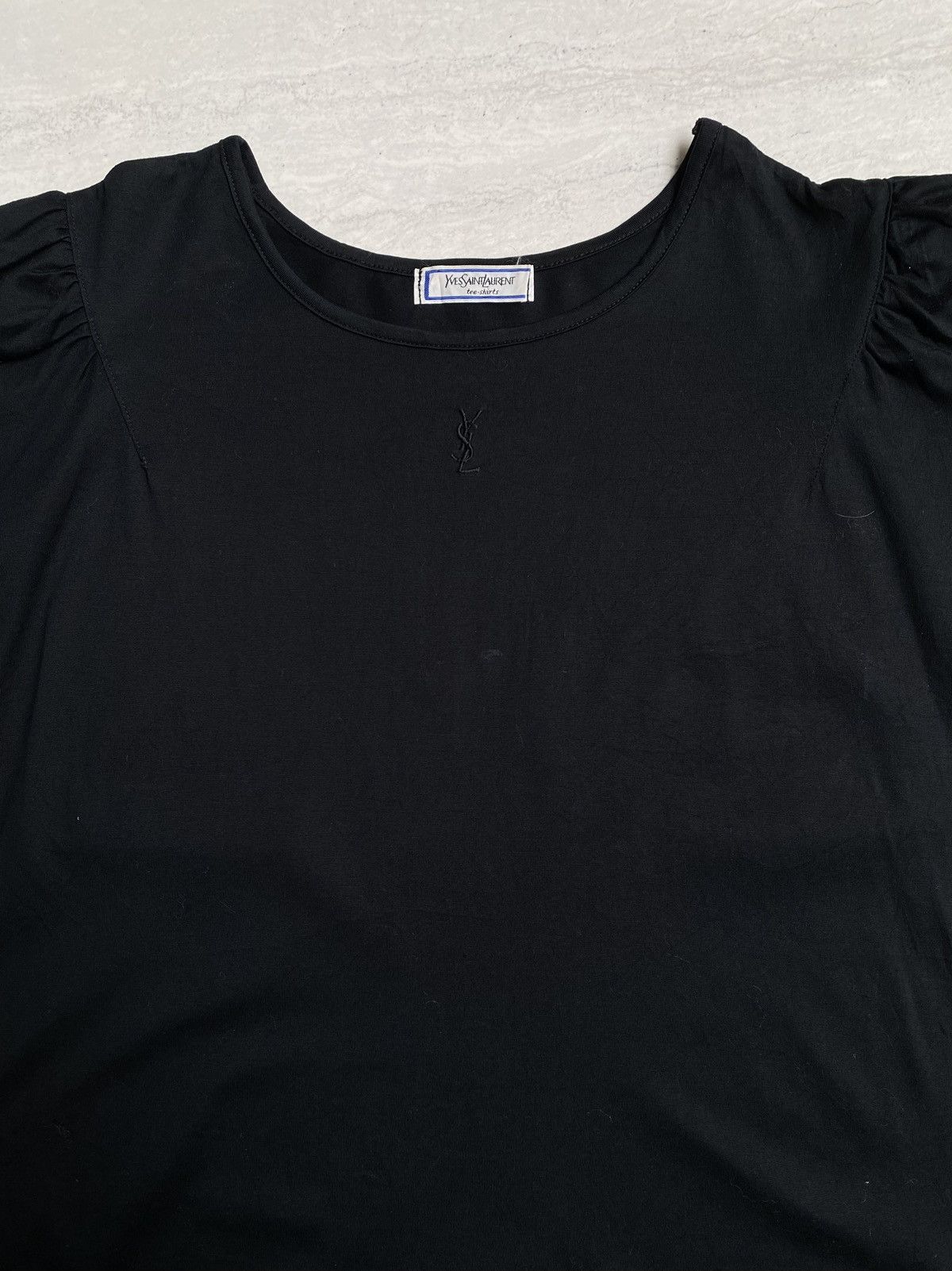 Yves Saint Laurent YSL Yves Saint Laurent Black T-shirt Size US XS / EU 42 / 0 - 8 Thumbnail