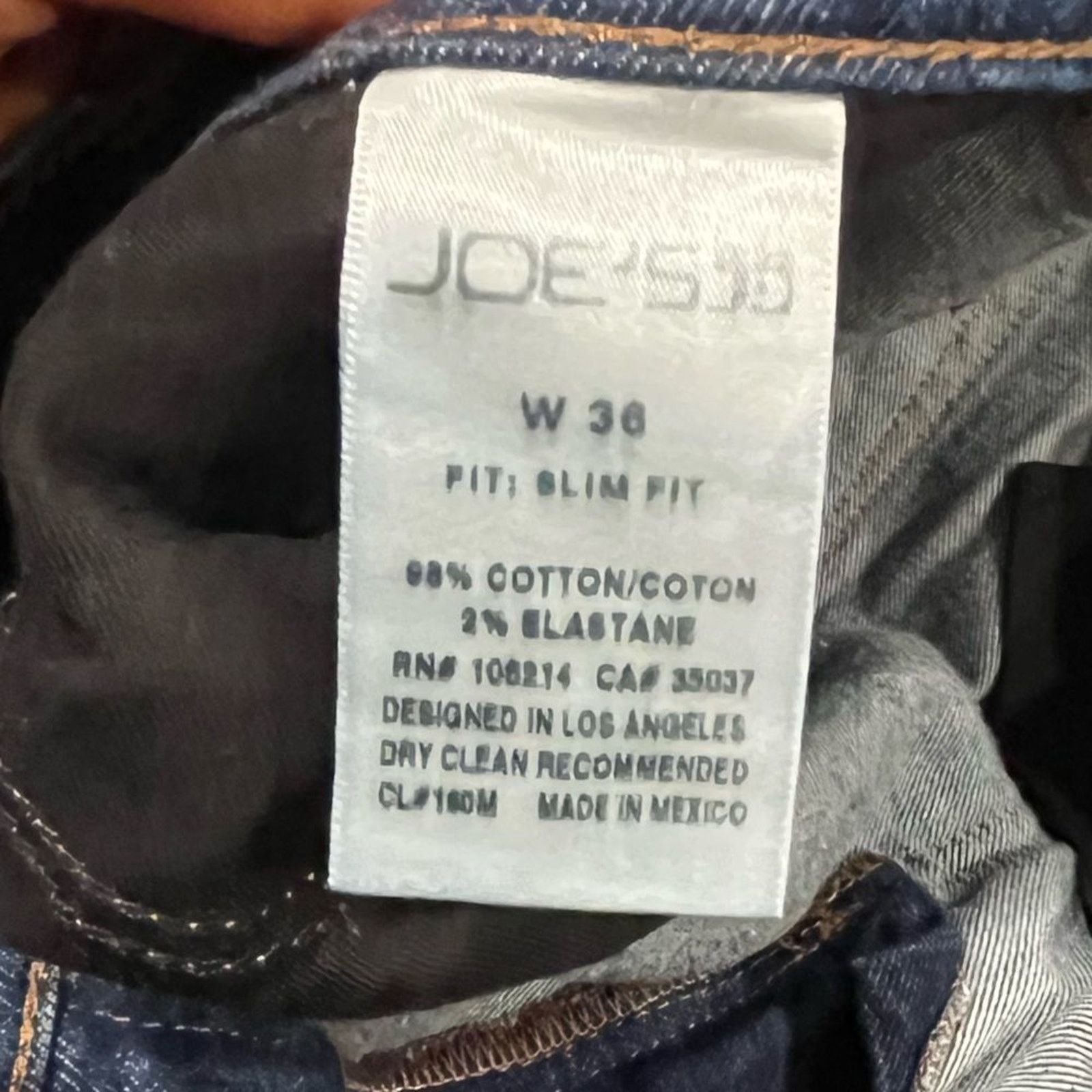Vintage Joes Mens 32W Skinny Jeans Slim Fit Denim Button Fly Medium Size US 32 / EU 48 - 4 Thumbnail