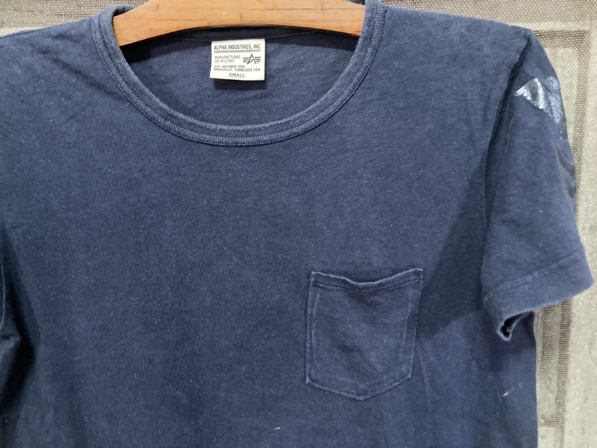 Alpha Industries × Japanese Brand Vintage Alpha Pocket Tee Size US S / EU 44-46 / 1 - 2 Thumbnail