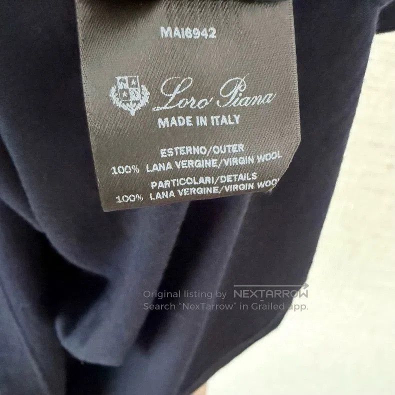 Loro Piana Loro Piana Navy Short Sleeve T-Shirt. Size US M / EU 48-50 / 2 - 6 Thumbnail