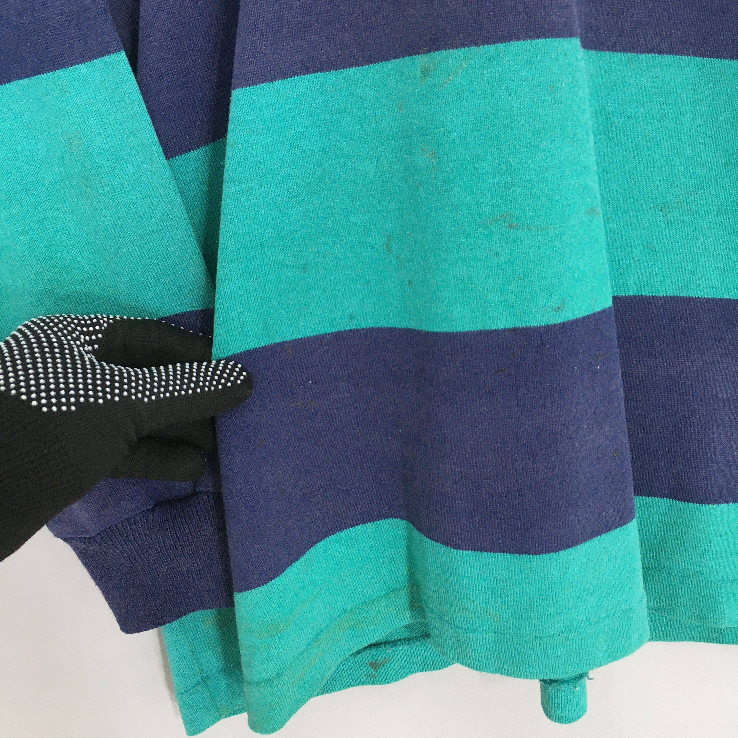 Canterbury of New Zealand 90s Canterbury Rugby Shirt M Blue Green Stripes CCC Polo Size US M / EU 48-50 / 2 - 5 Thumbnail
