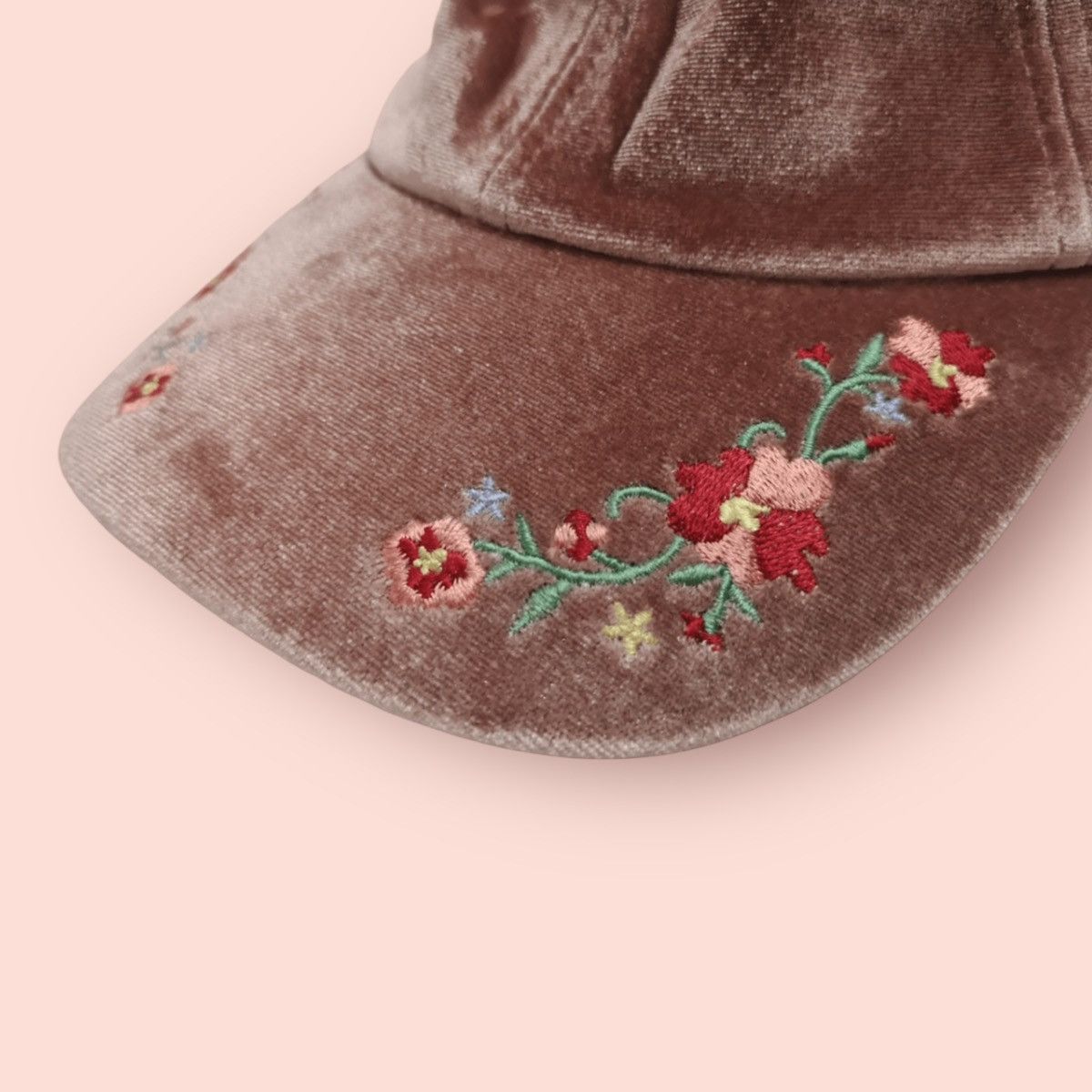 Japanese Brand × Velvet × Vintage VINTAGE VELVET SUKAJAN EMBROIDERED SAKURA JAPAN STRAPBACK Size ONE SIZE - 3 Thumbnail