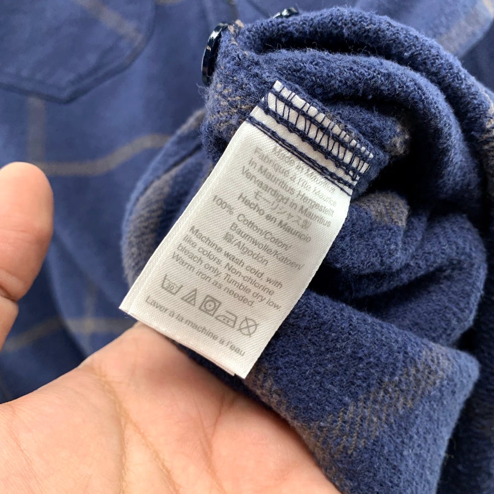 Wallace & Barnes VINTAGE JCREW Wallace & Barnes Shirt Mens Large Blue Button Up Plaid Flannel Size US L / EU 52-54 / 3 - 5 Thumbnail