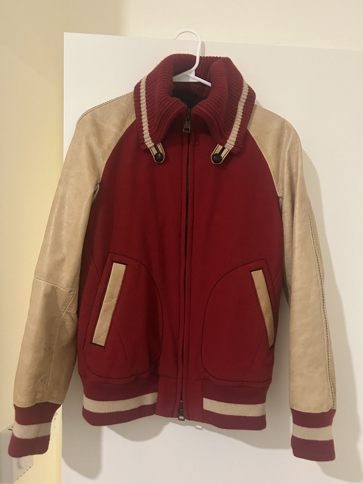 number (n)ine ナンバーナイン 08aw スタジャン 赤サイズ2 ナンバーナイン08AWスタジャン オリジナル 赤 【公式通販