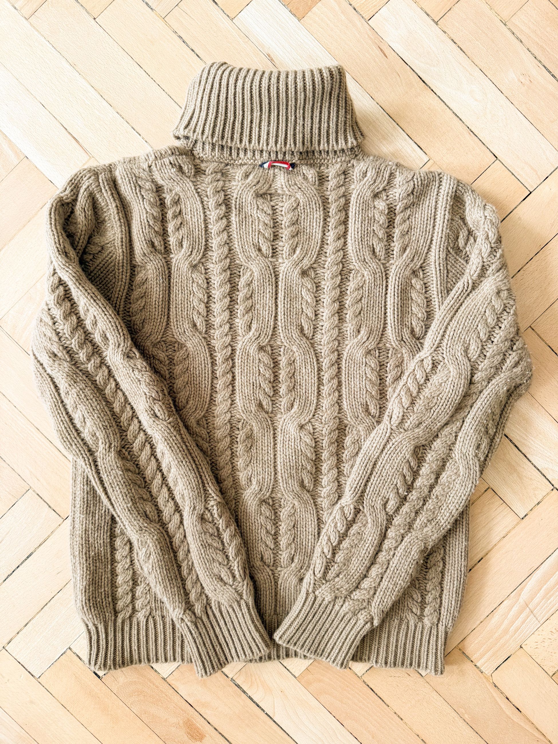 Moncler Gamme Bleu × Thom Browne Moncler Gamme Bleu Thom Browne cable knit sweater size XL Size US XL / EU 56 / 4 - 2 Thumbnail