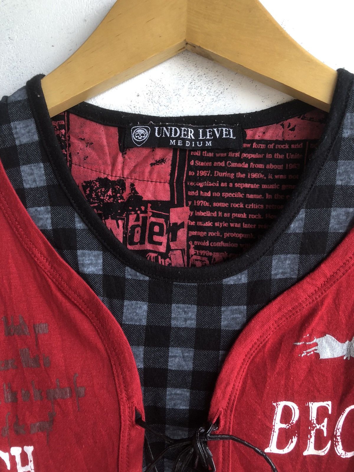 Hysteric Glamour Japanese Gothic Tribal Poem Double Layer Rock Punk Style Size US M / EU 48-50 / 2 - 7 Thumbnail