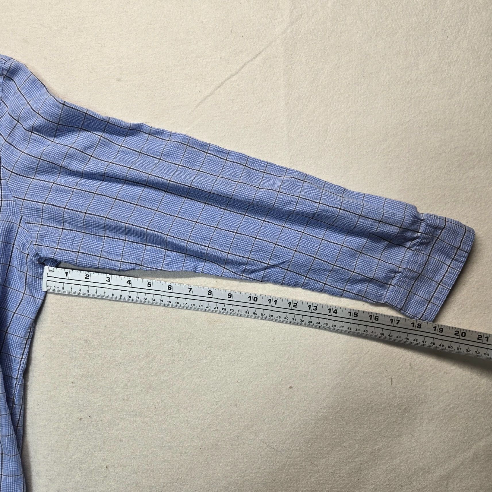 Chaps VINTAGE Chaps Plaid Short Sleeve Button-Down Shirt Men XL Blue Casual Summer Size US XL / EU 56 / 4 - 5 Thumbnail