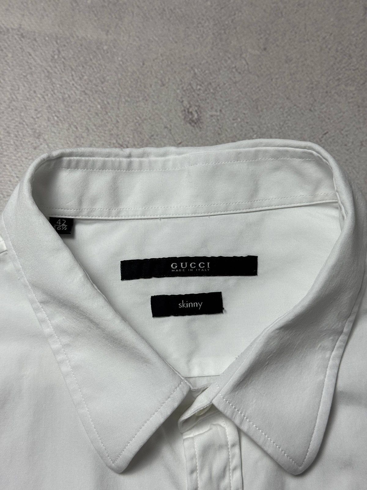 Gucci Gucci Button Up Shirt White Mens 42/16 Size Luxury Size US S / EU 44-46 / 1 - 6 Thumbnail