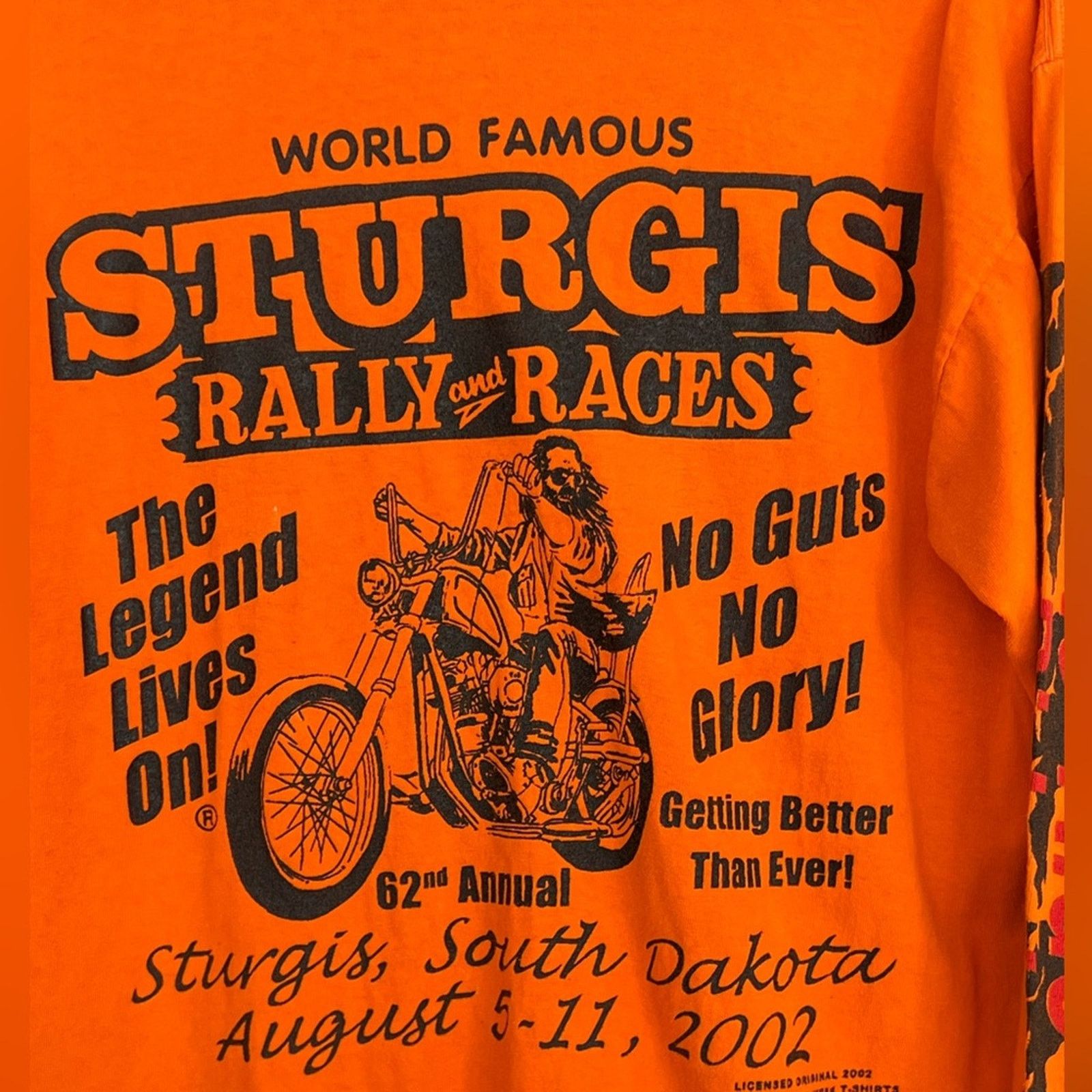 Comfort Colors VTG Y2K 2002 Sturgis Bike Week Legend Lives On! Wolf Shirt M Size US M / EU 48-50 / 2 - 7 Thumbnail