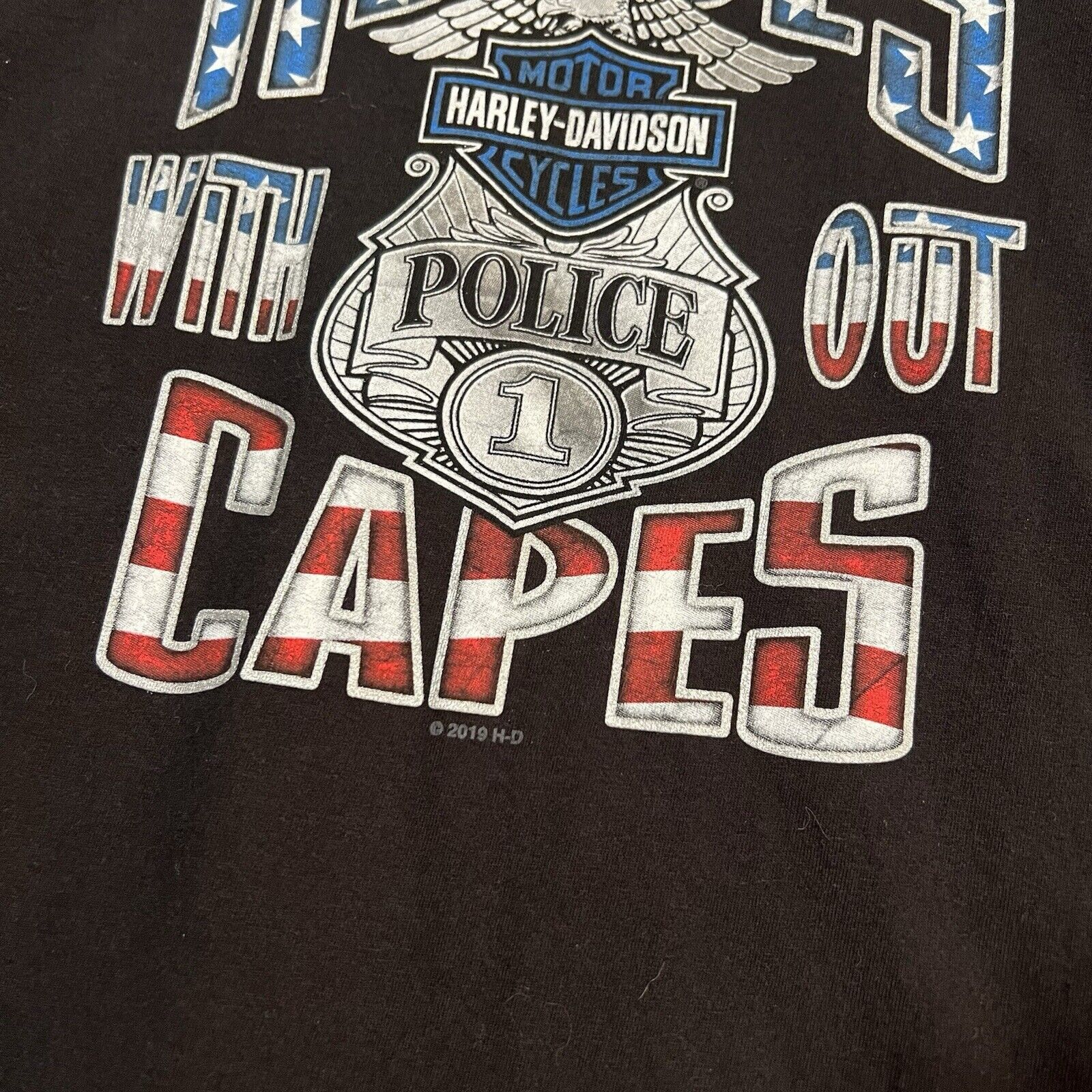 Harley Davidson Harley Davidson Shirt Men XL Black Support Police Motorcycle Size US XL / EU 56 / 4 - 5 Thumbnail