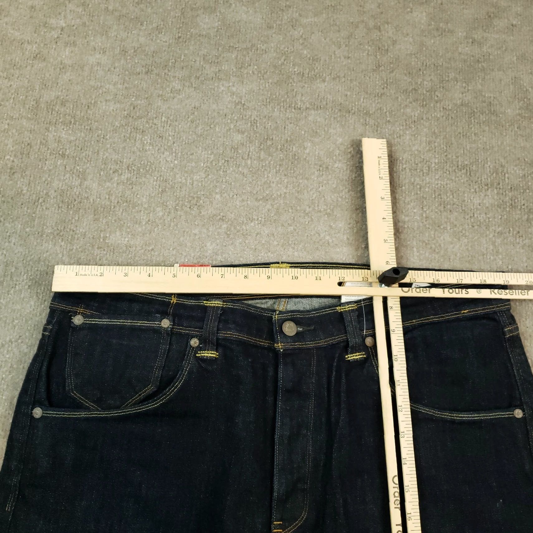 Levi's Levis 514 Straight Leg Jeans Mens 38x33 Blue Mid Rise Stretch 5 Pocket Size US 38 / EU 54 - 4 Thumbnail