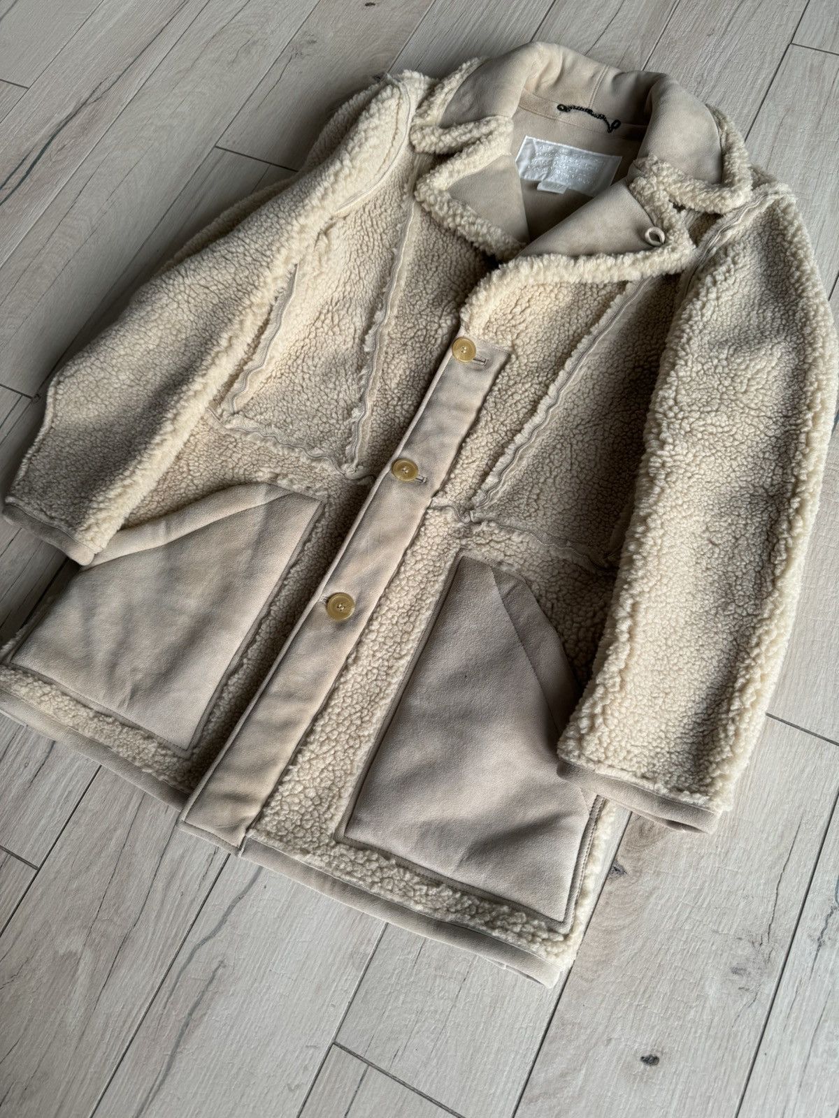 Maison Margiela Maison Margiela X H&M Ship Suit Pattern Cream Coat Size US M / EU 48-50 / 2 - 4 Thumbnail