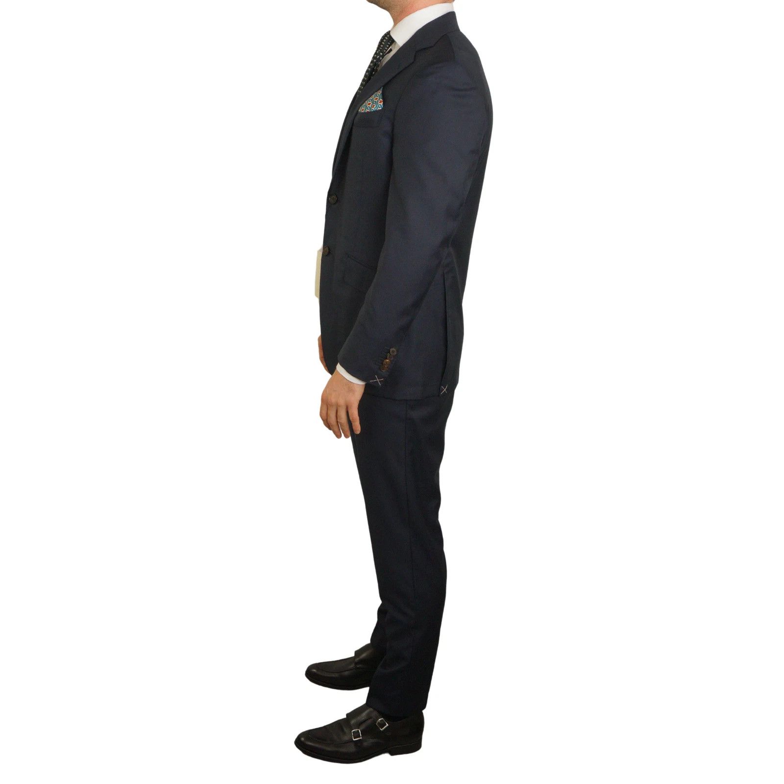 Suitsupply Men Suitsupply Suit Lazio Single Breasted Blue S110 US46L Size 46L - 4 Thumbnail