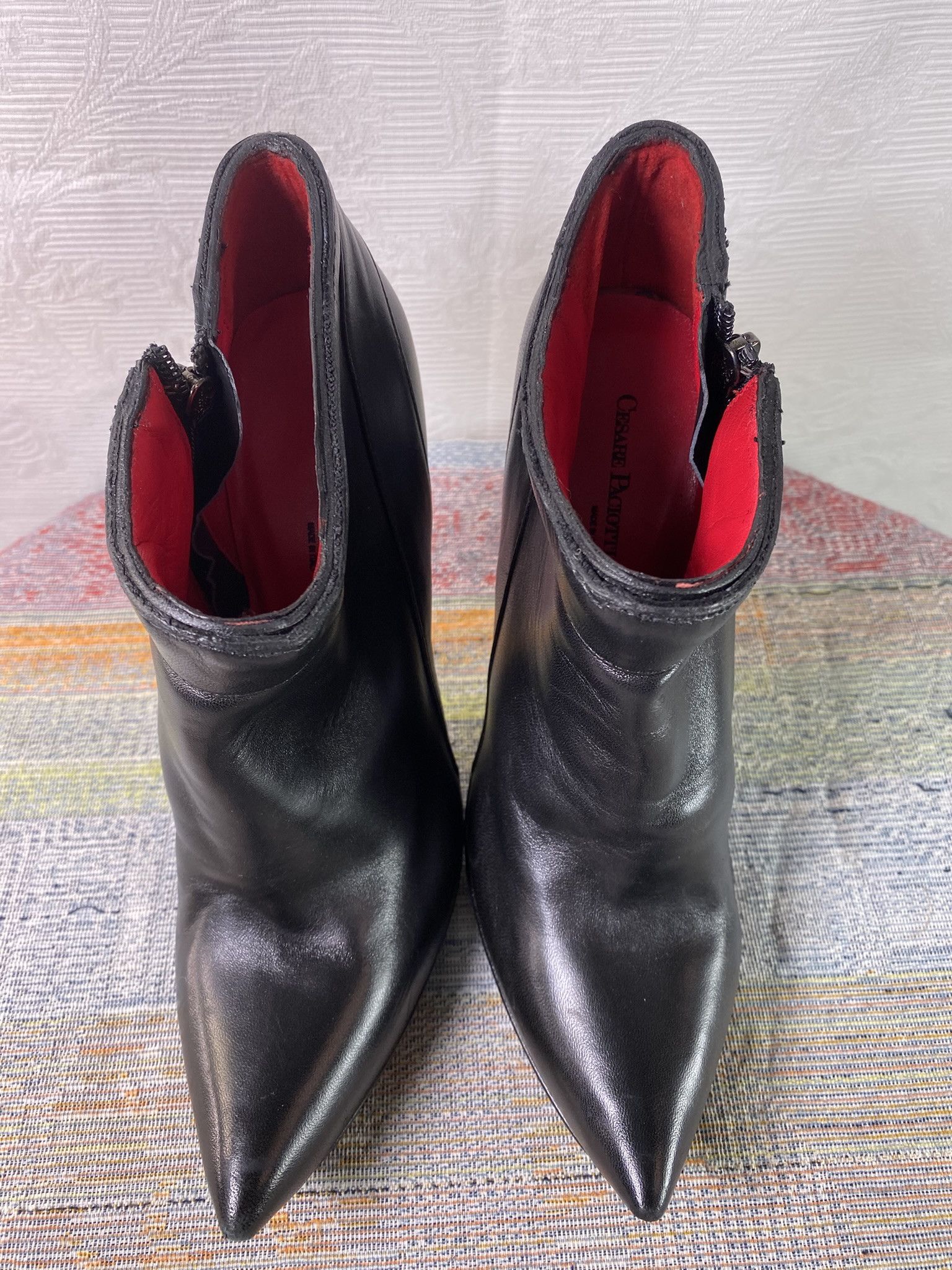 Other Cesare Paciotti Black Leather Ankle Boots EU 39.5 US 9.5 Size US 9.5 / IT 39.5 - 7 Thumbnail
