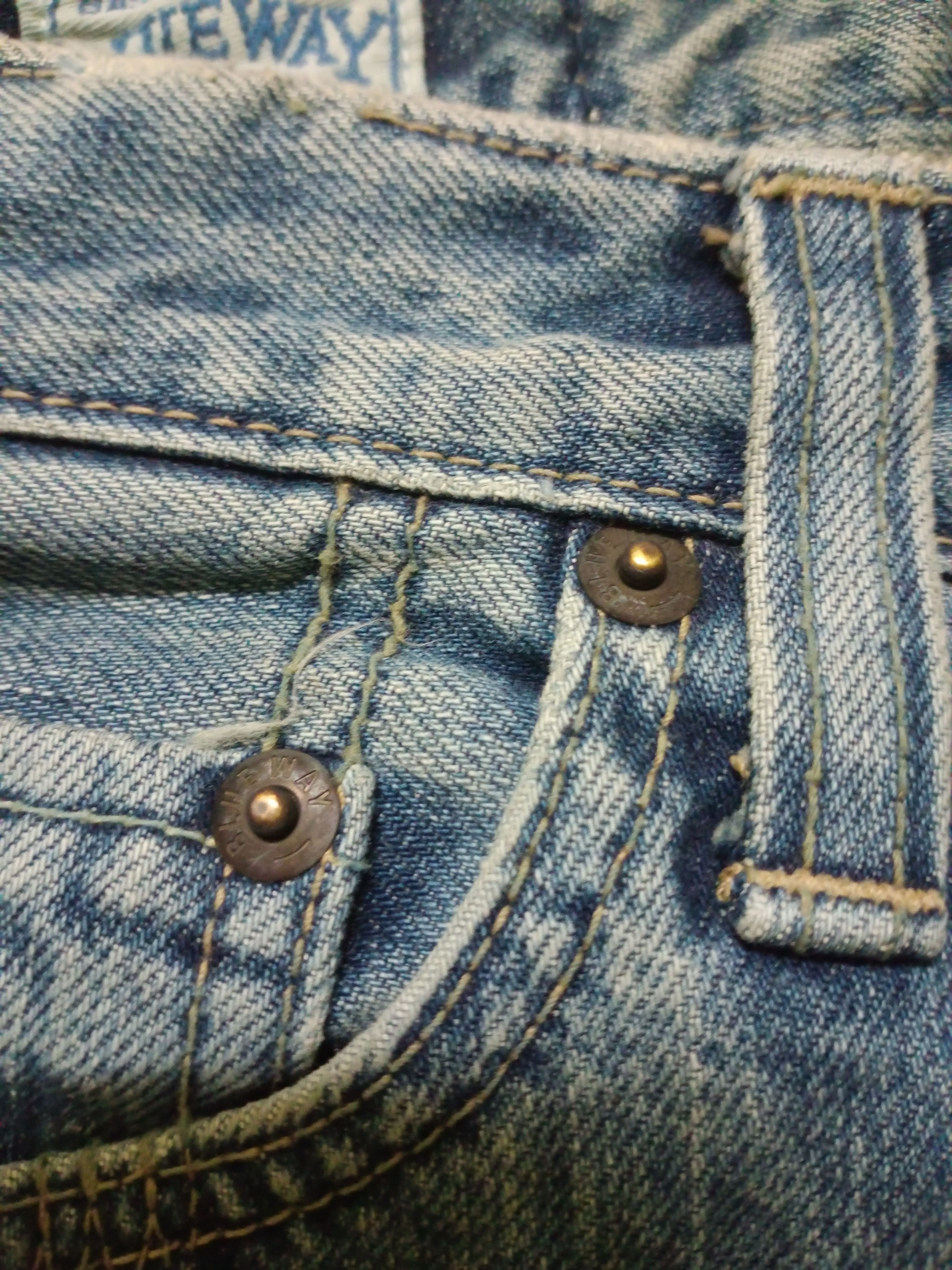 If Six Was Nine × Japanese Brand Vintage Blue Way Japan Distressed Denim Pants Size US 29 - 15 Thumbnail