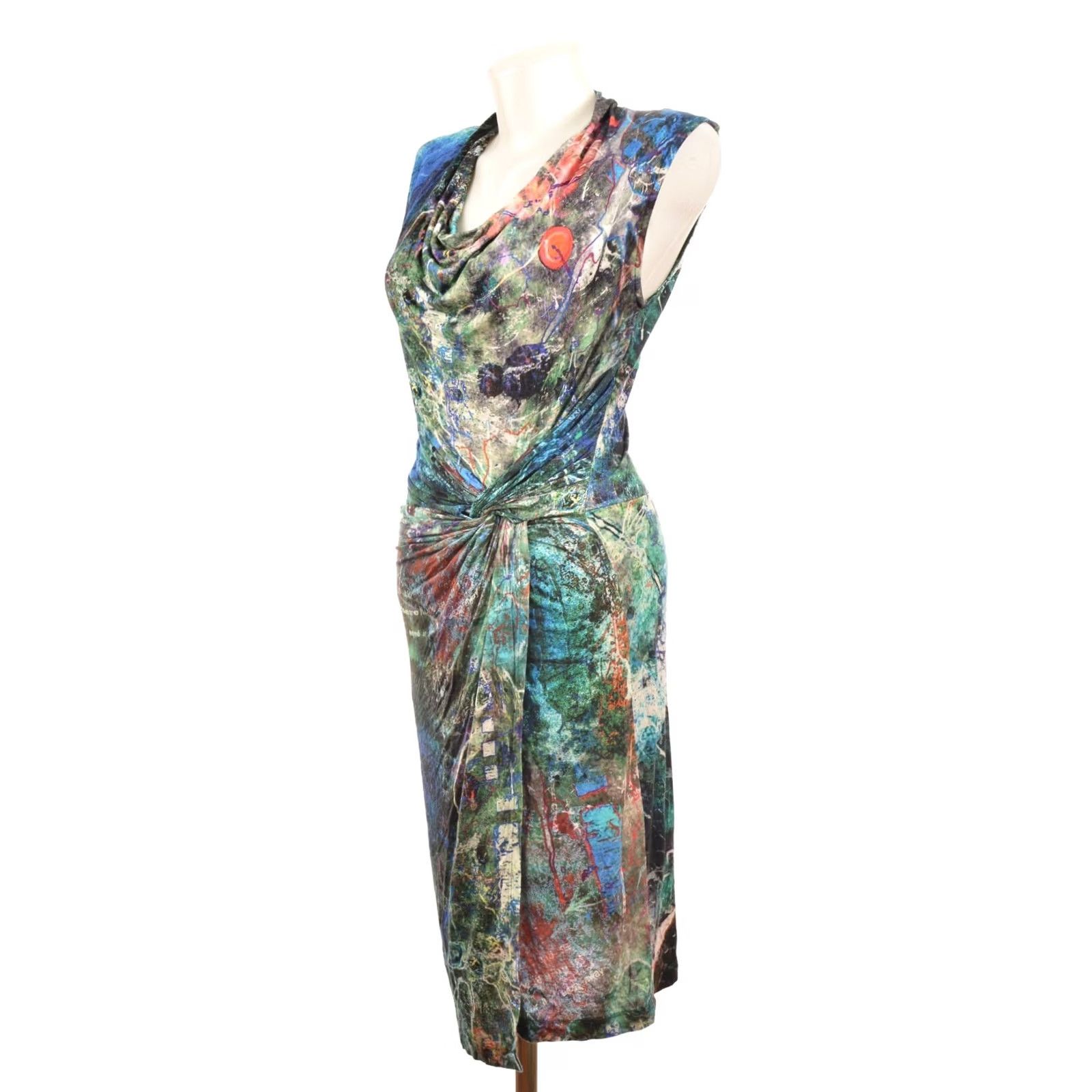 Desigual Desigual Dream Runway Viscose Dress, 16V2079 4000, Size M, Multicolor, Tank Dress, Short Dress, Women, Regular, 100% Viscose Size M / US 6-8 / IT 42-44 - 4 Thumbnail