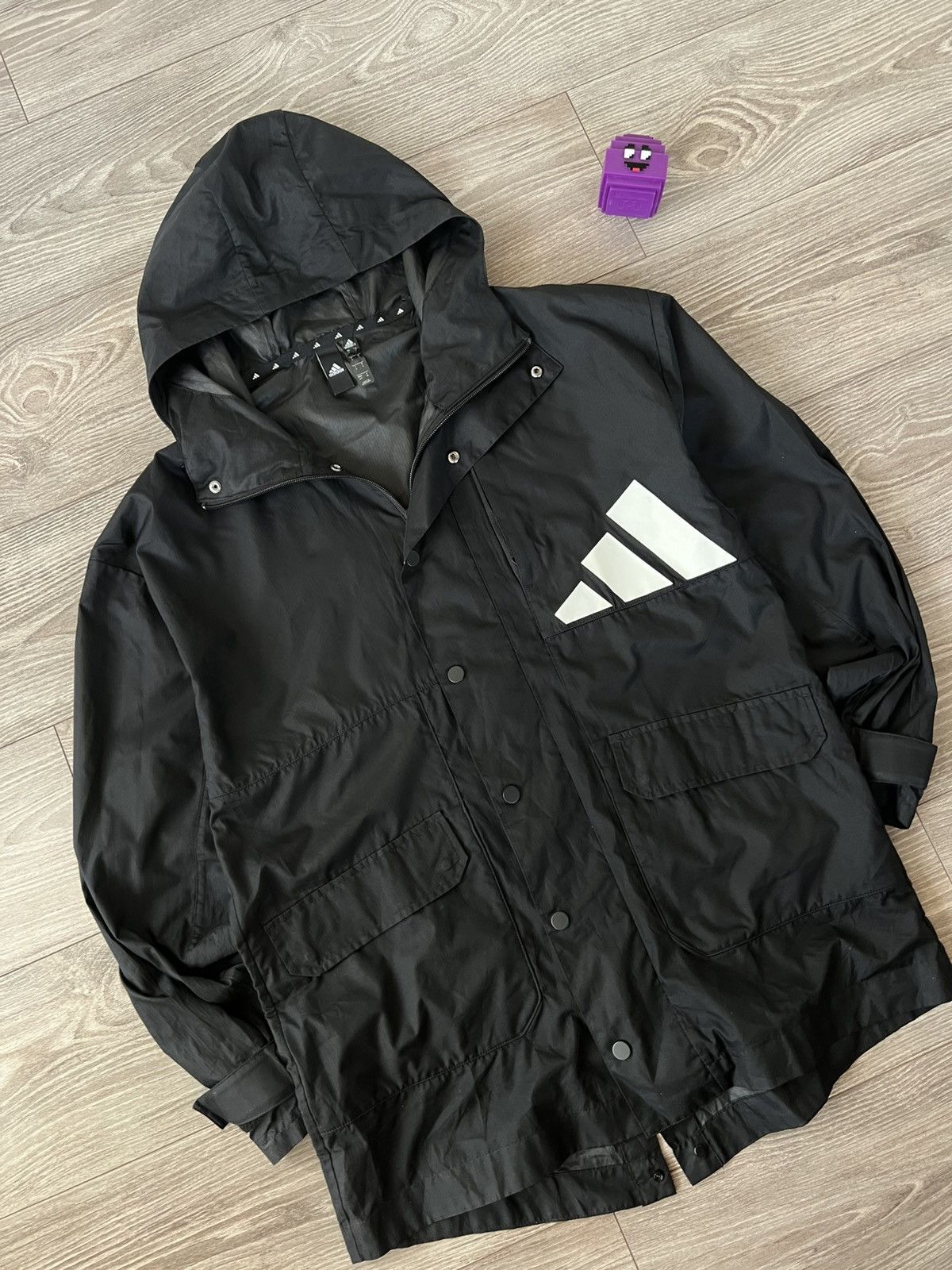 Adidas Adidas Athletics Pack Waterproof Lite Big Logo Parka Size US S / EU 44-46 / 1 - 10 Thumbnail