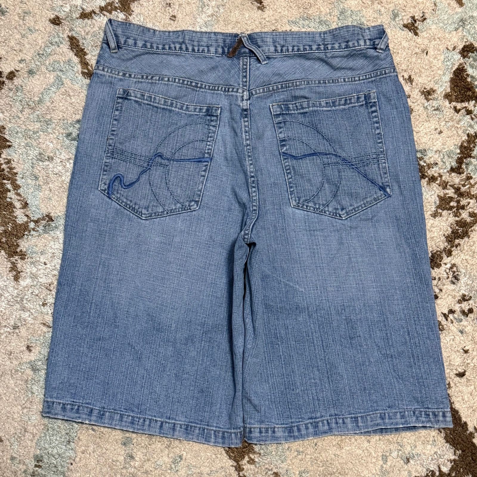 Ecko Unltd. Vintage Ecko Unltd Baggy Jean Shorts Size 38 Rhino Y2K Size US 38 / EU 54 - 1 Thumbnail