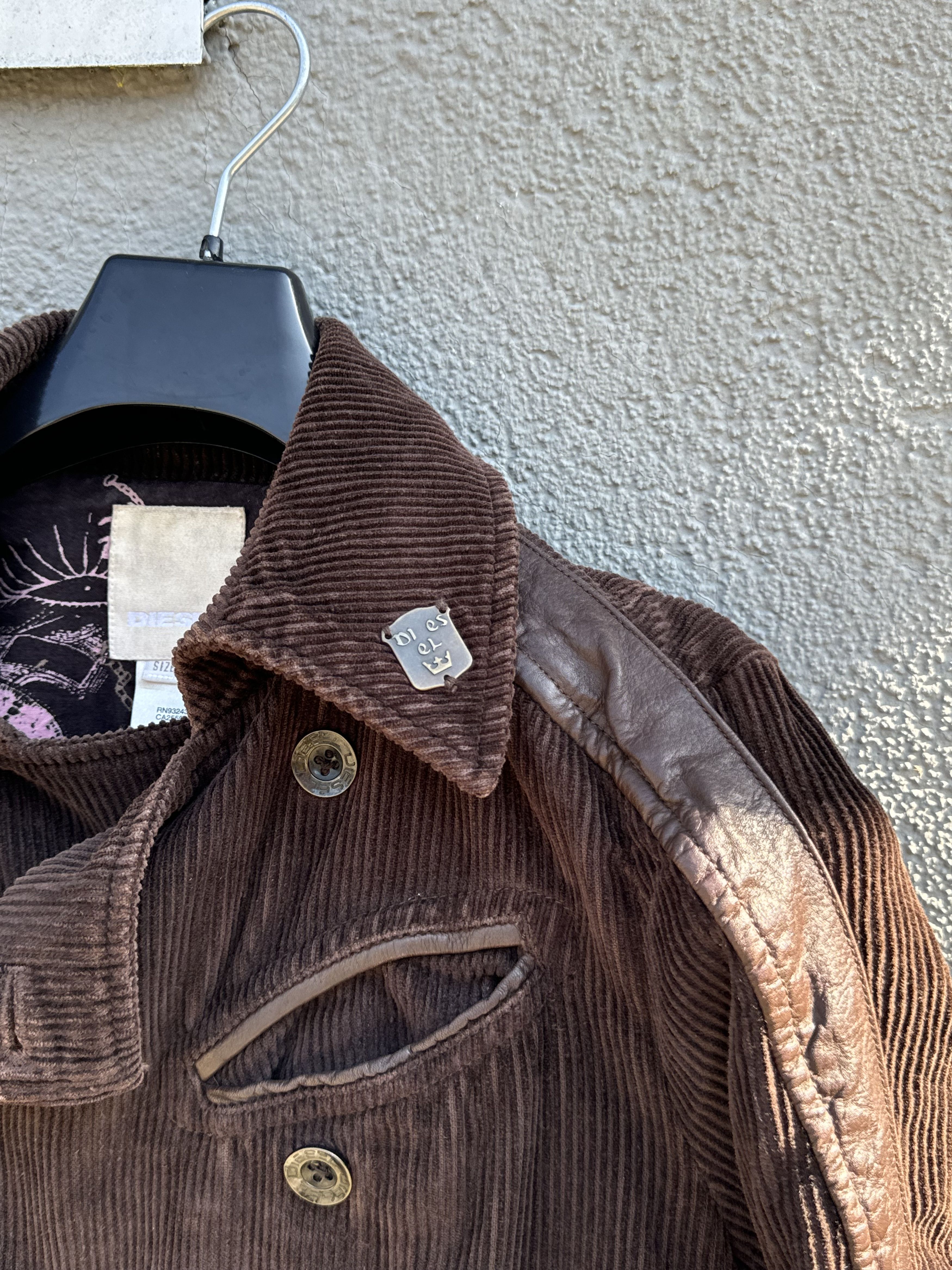 Diesel × Diesel Black Gold Vintage Diesel Industry Women's Brown Corduroy Blazer Size M / US 6-8 / IT 42-44 - 4 Thumbnail