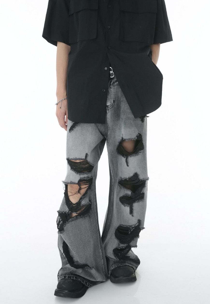 Other Unisex ripped floor mopping jeans Size US 30 / EU 46 - 4 Thumbnail