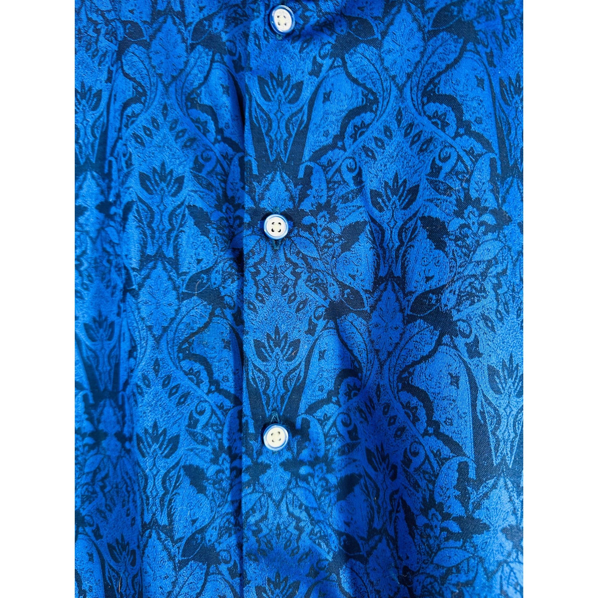 Robert Graham Robert Graham Highland Stretch Mens Jacquard Bright Blue Lon Size US L / EU 52-54 / 3 - 6 Thumbnail
