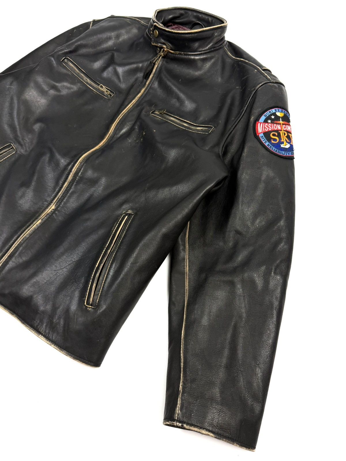 Golden Bear Golden Bear Vintage Lodi Leather Moto Jacket Mission Control Size US L / EU 52-54 / 3 - 14 Thumbnail