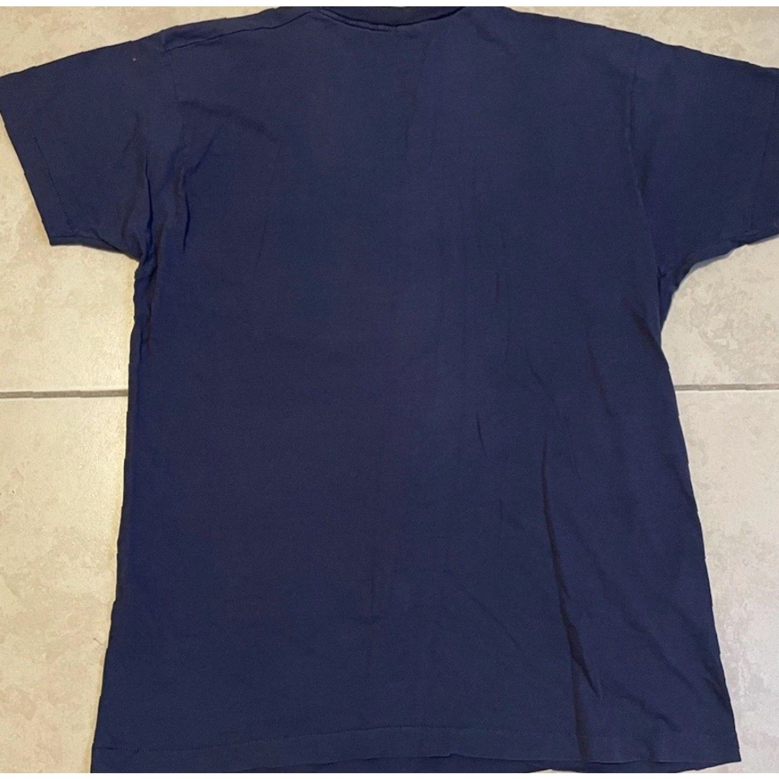 Vintage VINTAGE 80s Faded Distress Shirt L USA Grunge Biker Punk Skate Surf Trucker PE 90s Shirt Men L Blue Distressed Pockets USA Logo 90s Mens Size US L / EU 52-54 / 3 - 2 Thumbnail
