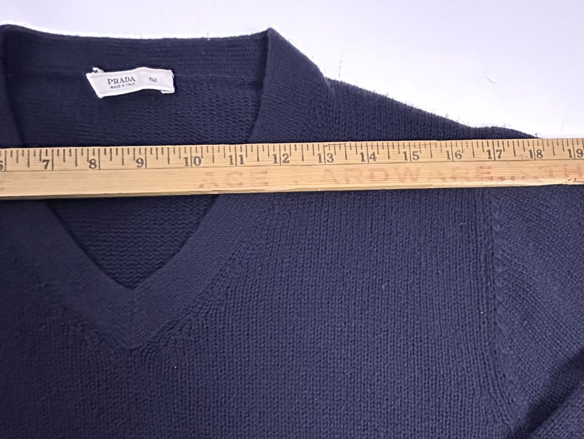 Prada Prada 100% Cashmere Navy Blue Sweater 52 XL Made in Italy Size US XL / EU 56 / 4 - 7 Thumbnail