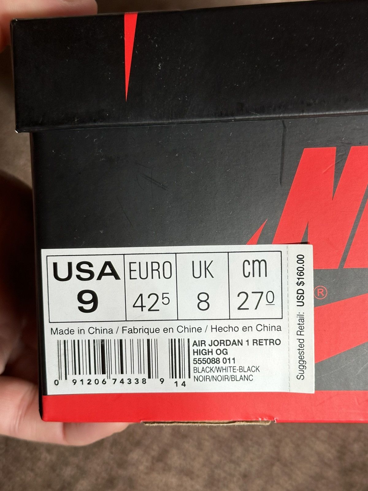 Jordan Brand “Ying Yang Black” Air Jordan 1 Retro High Size US 9 / EU 42 - 9 Thumbnail