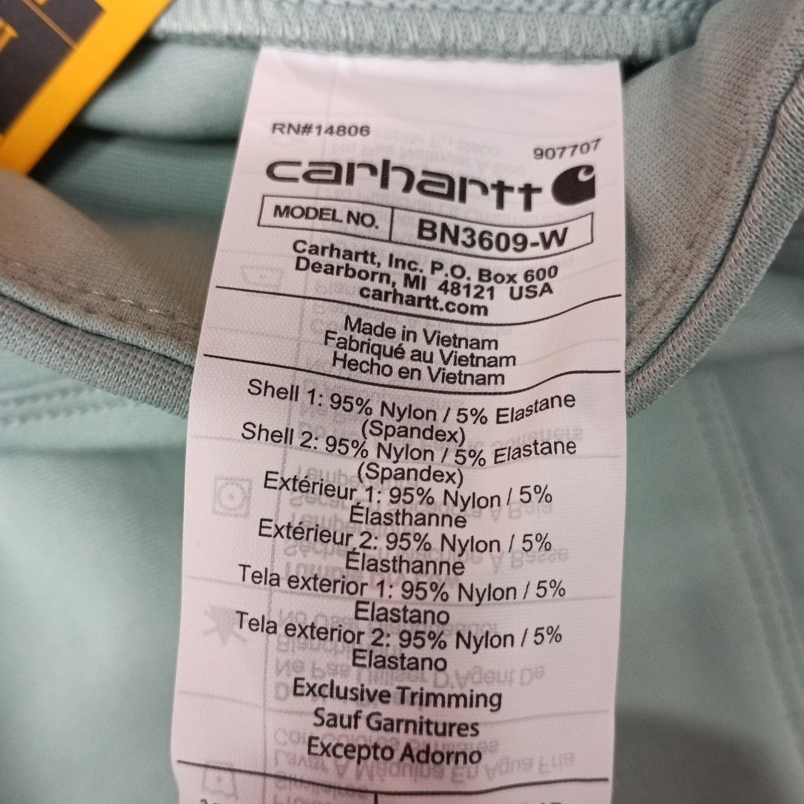 Carhartt Carhartt Women’s Leggings Fitted Utility Size S Mint Green Size 28" / US 6 / IT 42 - 6 Thumbnail