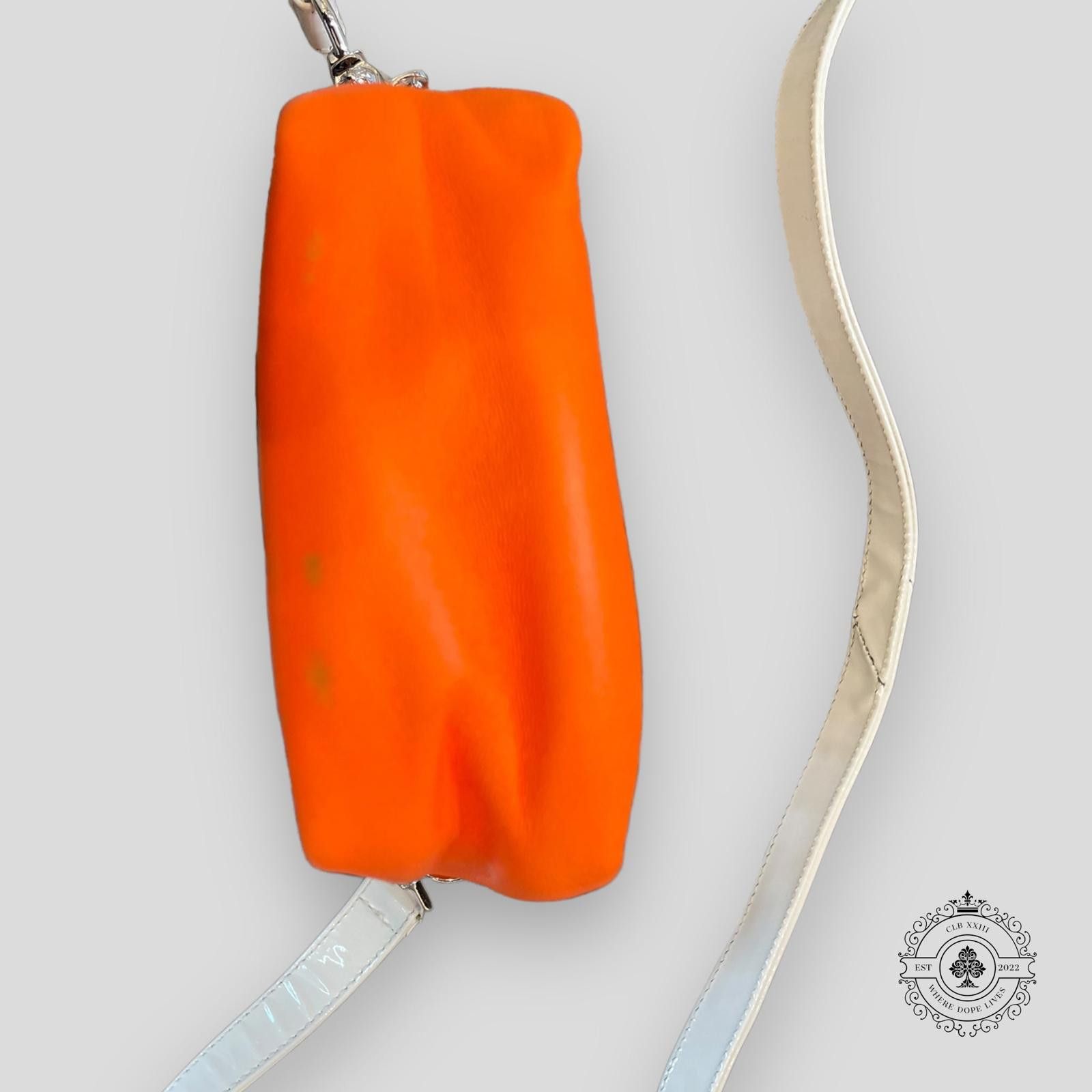Chrome Hearts Chrome Hearts Patent Leather Cross Patch Bag in Orange/White Size ONE SIZE - 3 Thumbnail