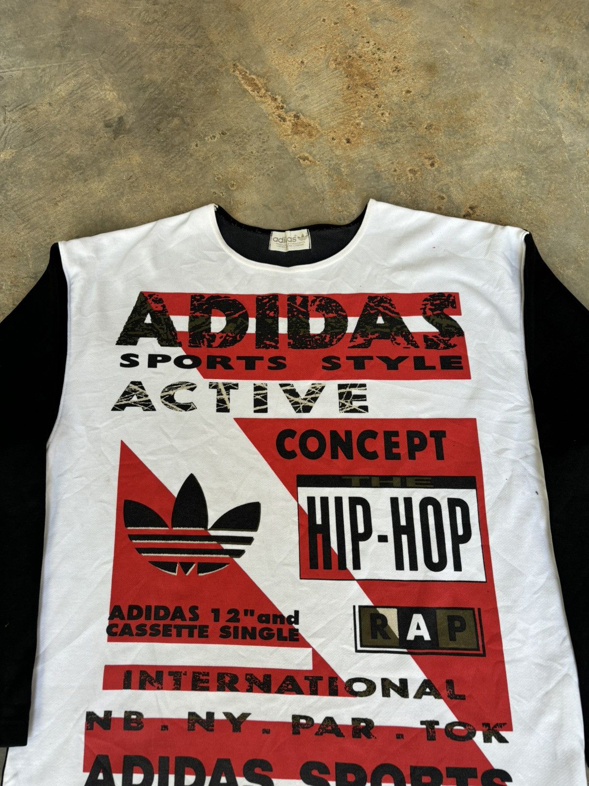 Adidas Vintage Adidas japan Hip Hop Rap Sweatshirt Size US L / EU 52-54 / 3 - 2 Thumbnail