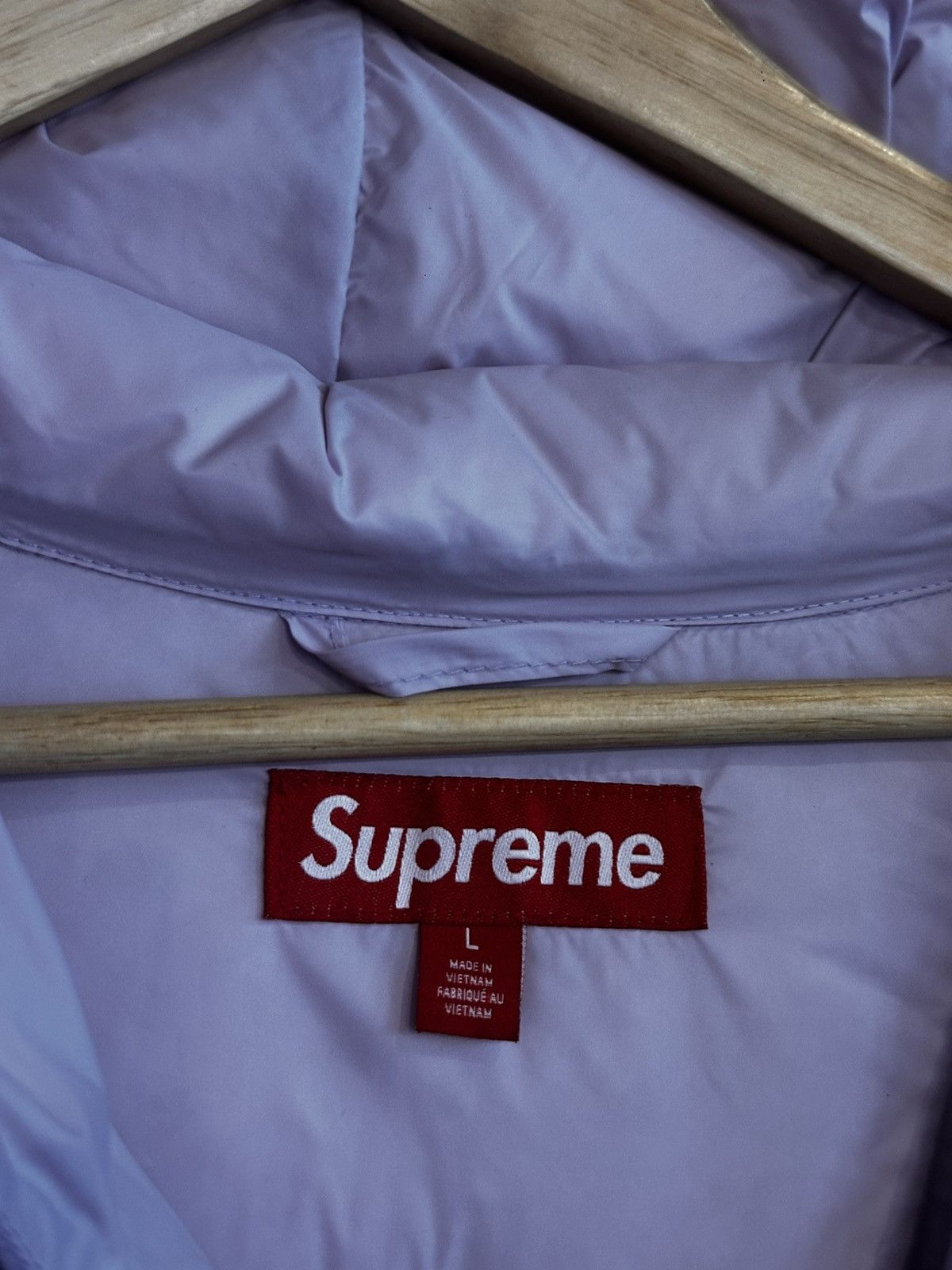 Supreme Supreme Micro Down Half Zip Hooded Pullover lilac Size US L / EU 52-54 / 3 - 5 Thumbnail