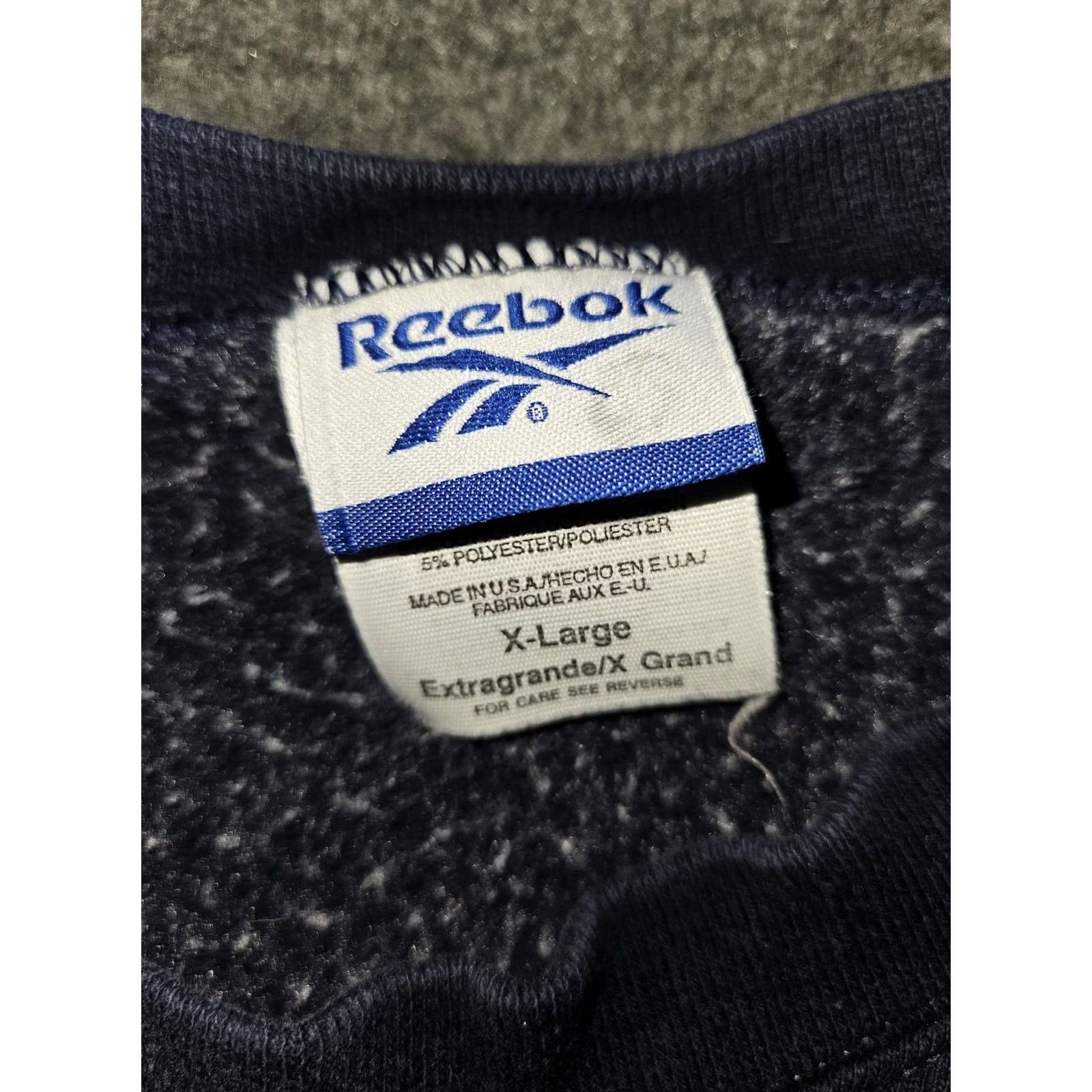 Reebok VINTAGE Reebok Sweatshirt Mens XL Blue Crewneck Pullover Embroidered Made USA Size US XL / EU 56 / 4 - 3 Thumbnail