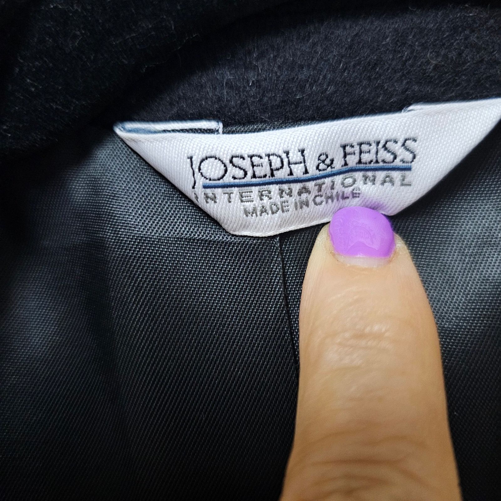 Joseph & Feiss Joseph & Feiss 100% Camelhair Black 2 button blazer 44 Long Size 44L - 6 Thumbnail