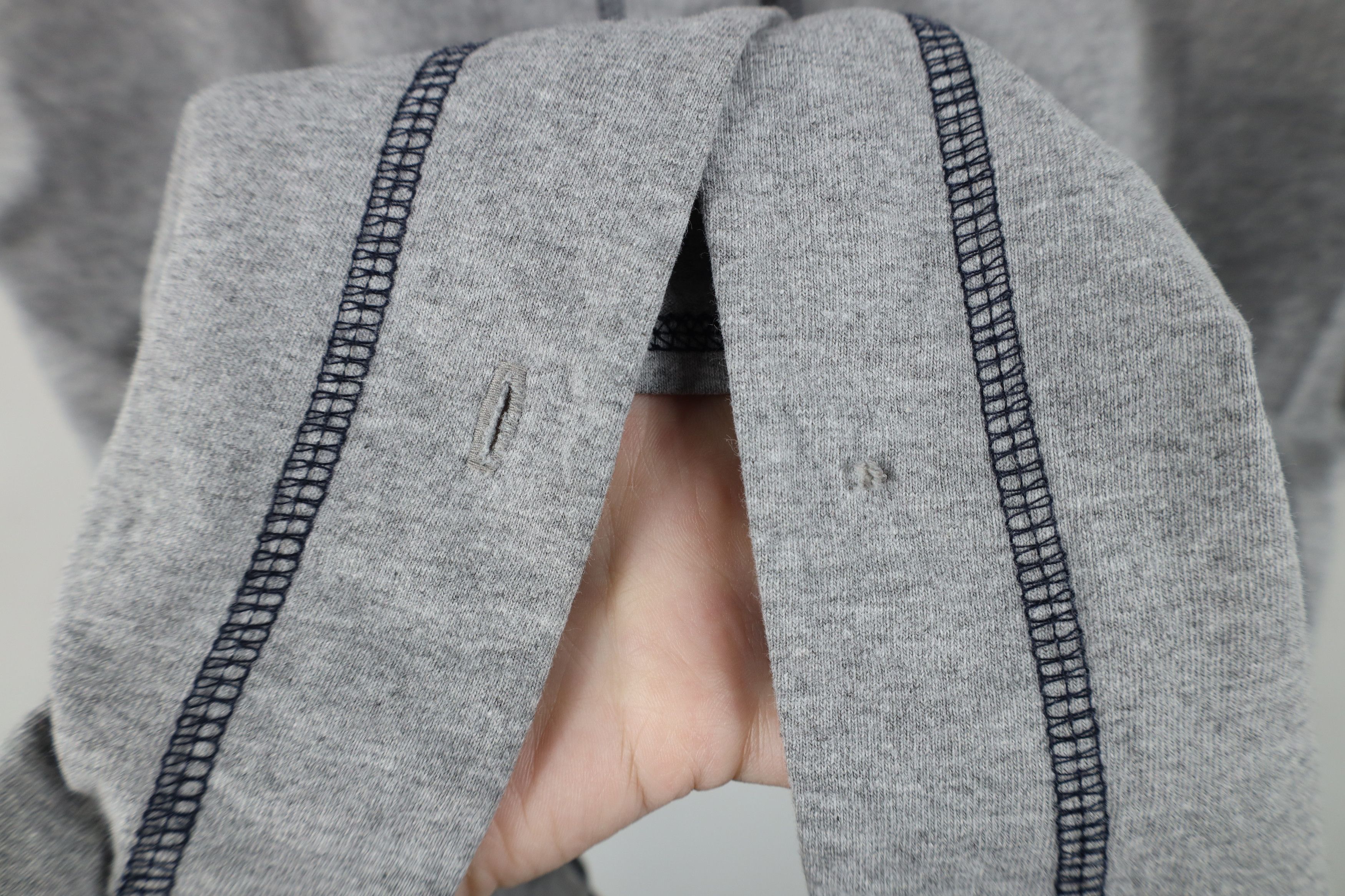 Vintage Vintage 90s Bum Equipment Spell Out Baseball Jersey Gray Size XL / US 12-14 / IT 48-50 - 7 Thumbnail