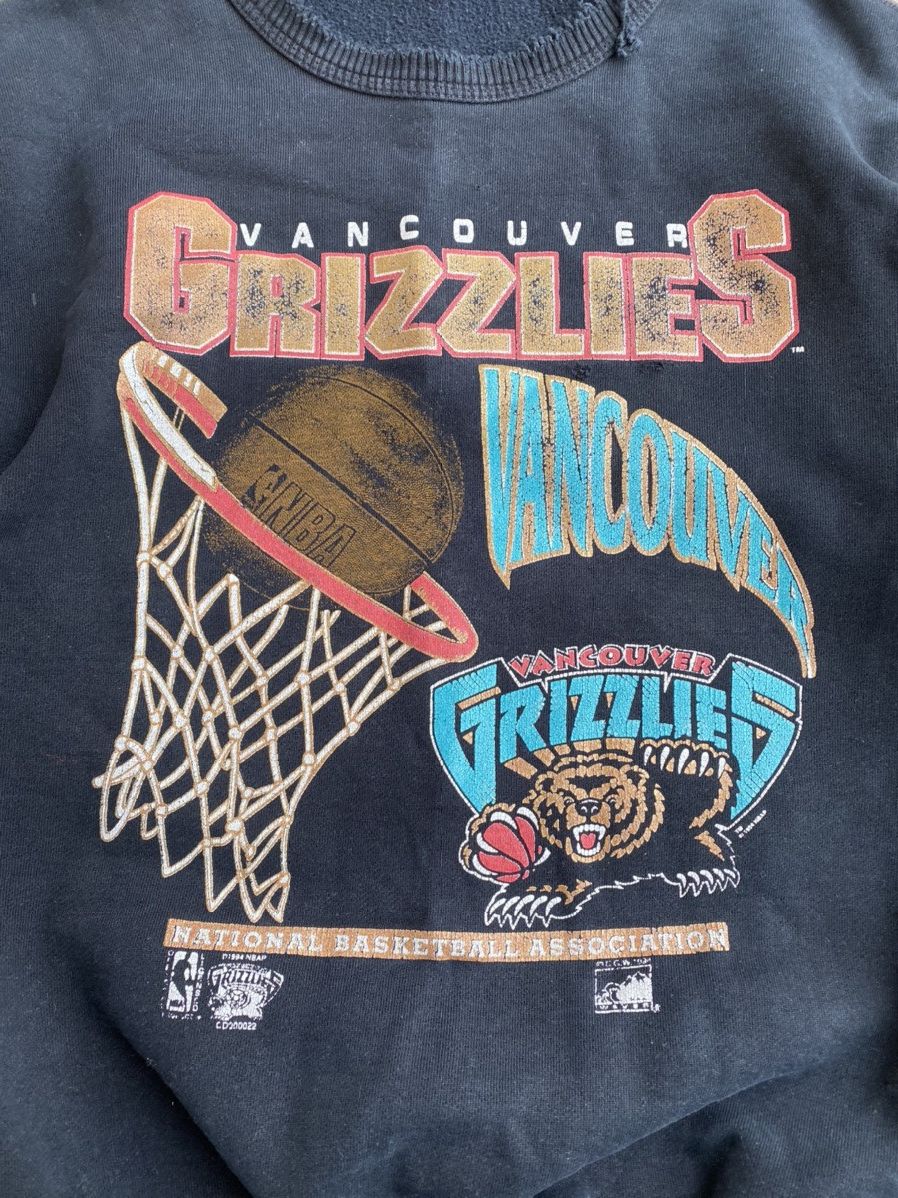 NBA RARE 1994 NBA Grizzlies Vancouver workwear distressed hoodie Size US L / EU 52-54 / 3 - 2 Thumbnail