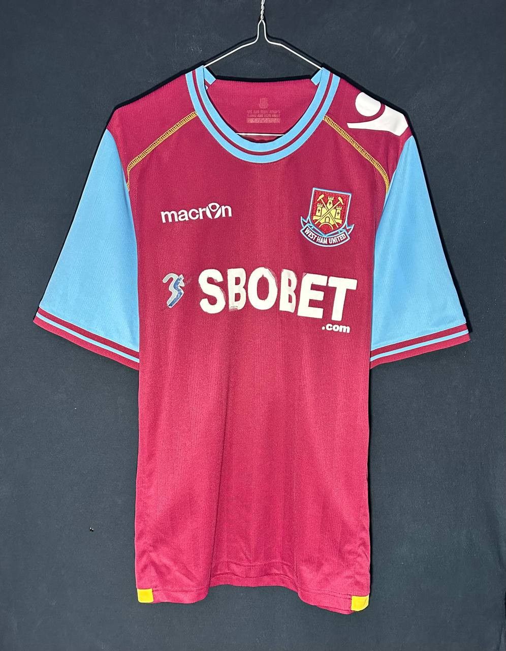 Macron WestHam United 2011 - 2012 NOLAN Home football jersey Macron Size US M / EU 48-50 / 2 - 2 Thumbnail