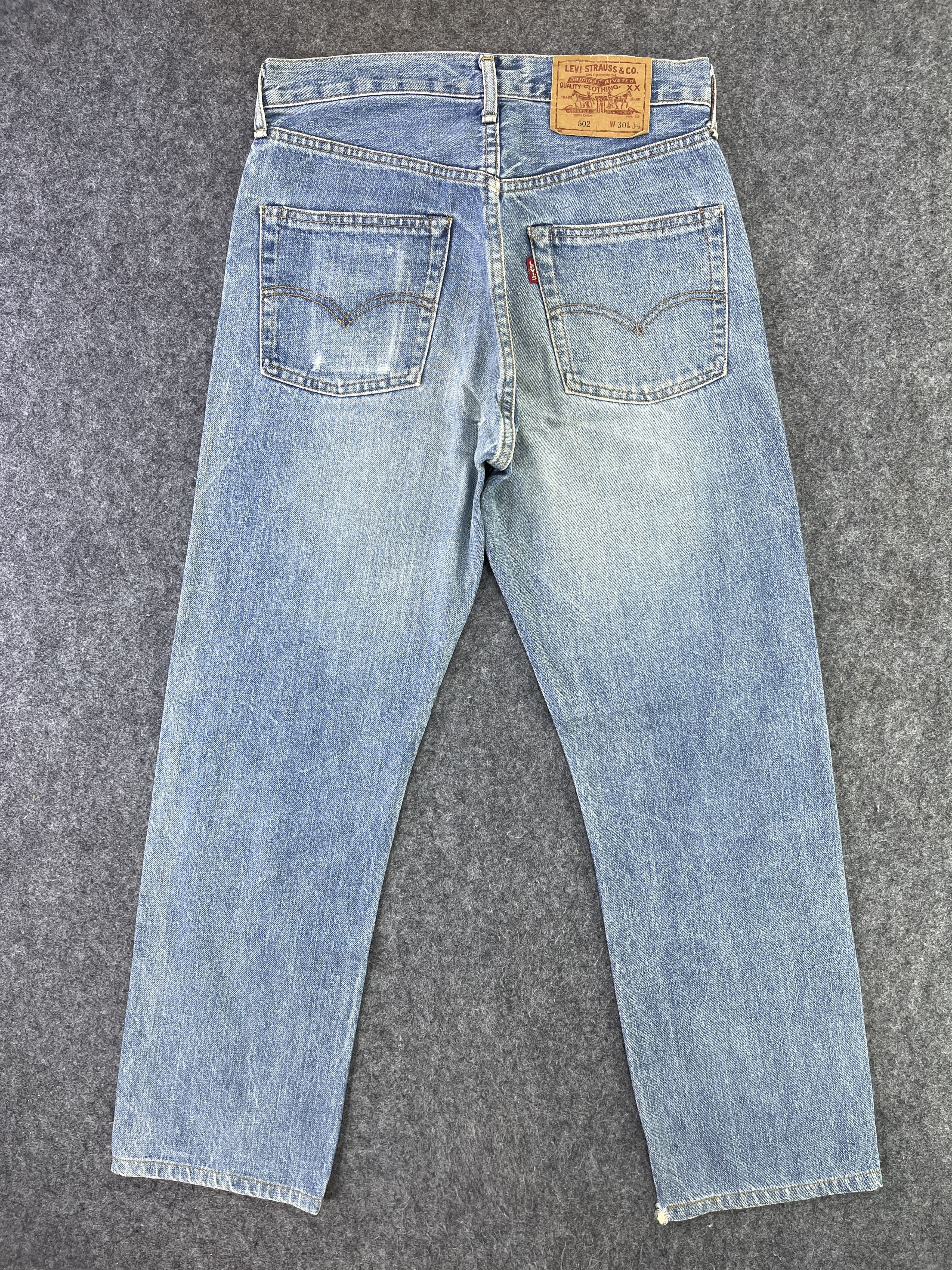Levi's 90’s Vintage Levis 502 Selvedge Jeans - J915 Size US 29 - 2 Thumbnail