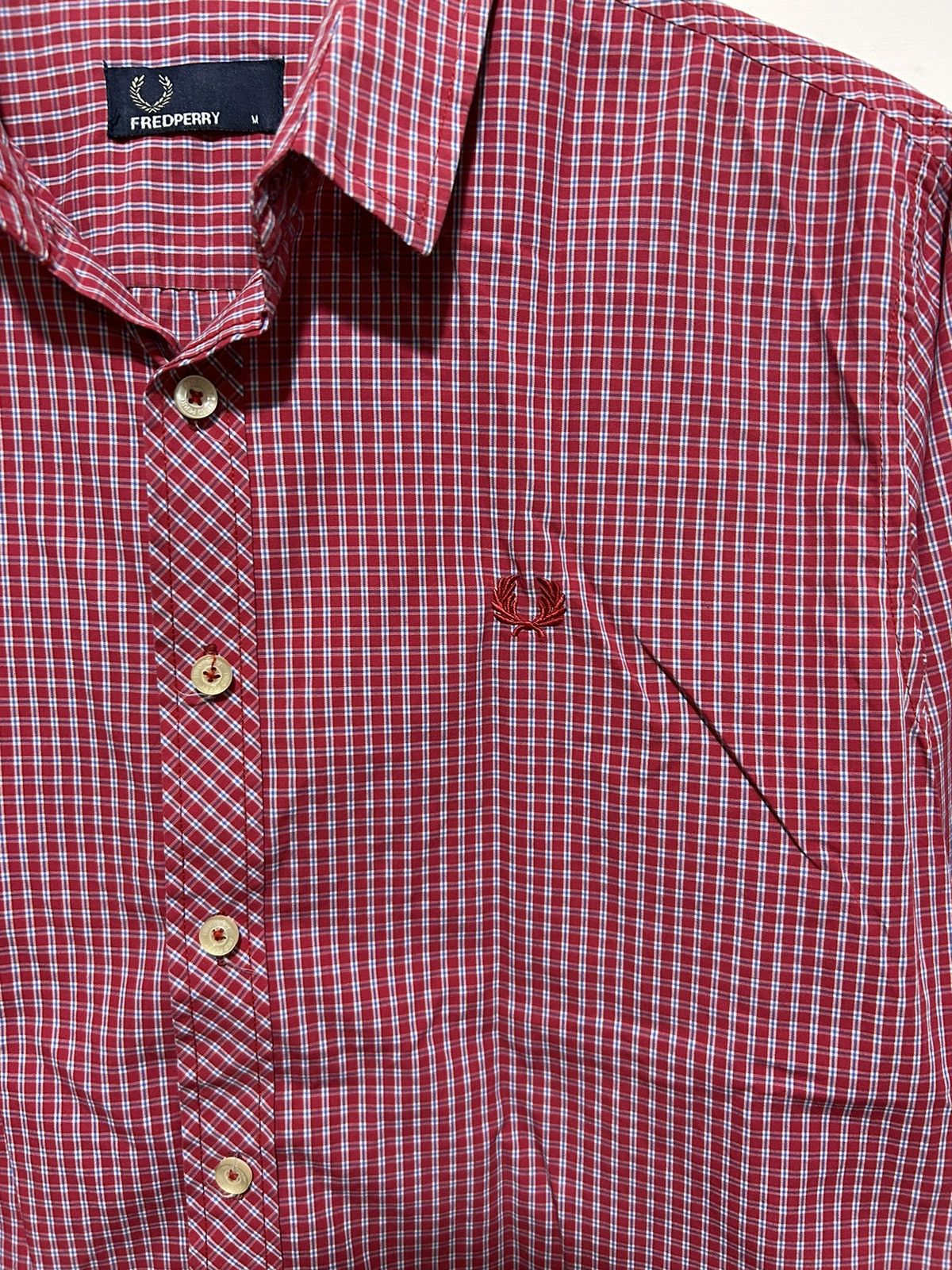 Fred Perry × Japanese Brand × Vintage 💸BINDINGOFFER💸Fred Perry Flannel Long Sleeve Size US M / EU 48-50 / 2 - 5 Thumbnail