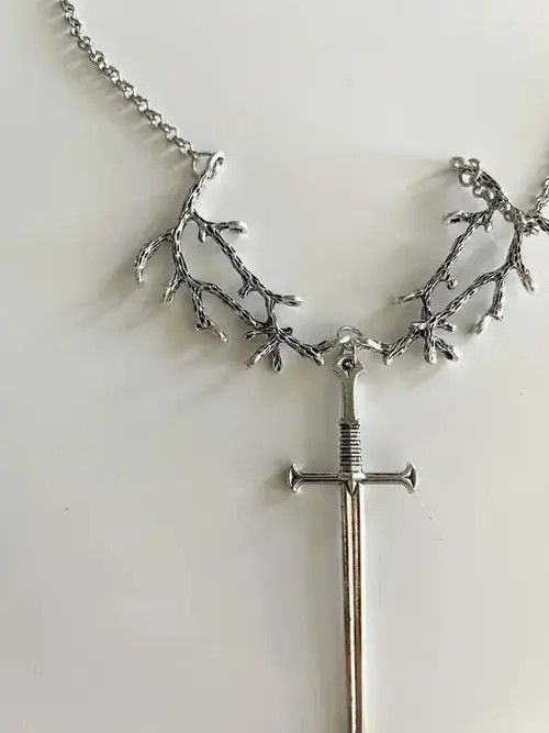 Other STEAL! Vintage 2000s Tree Branch Sword Necklace Size ONE SIZE - 3 Thumbnail