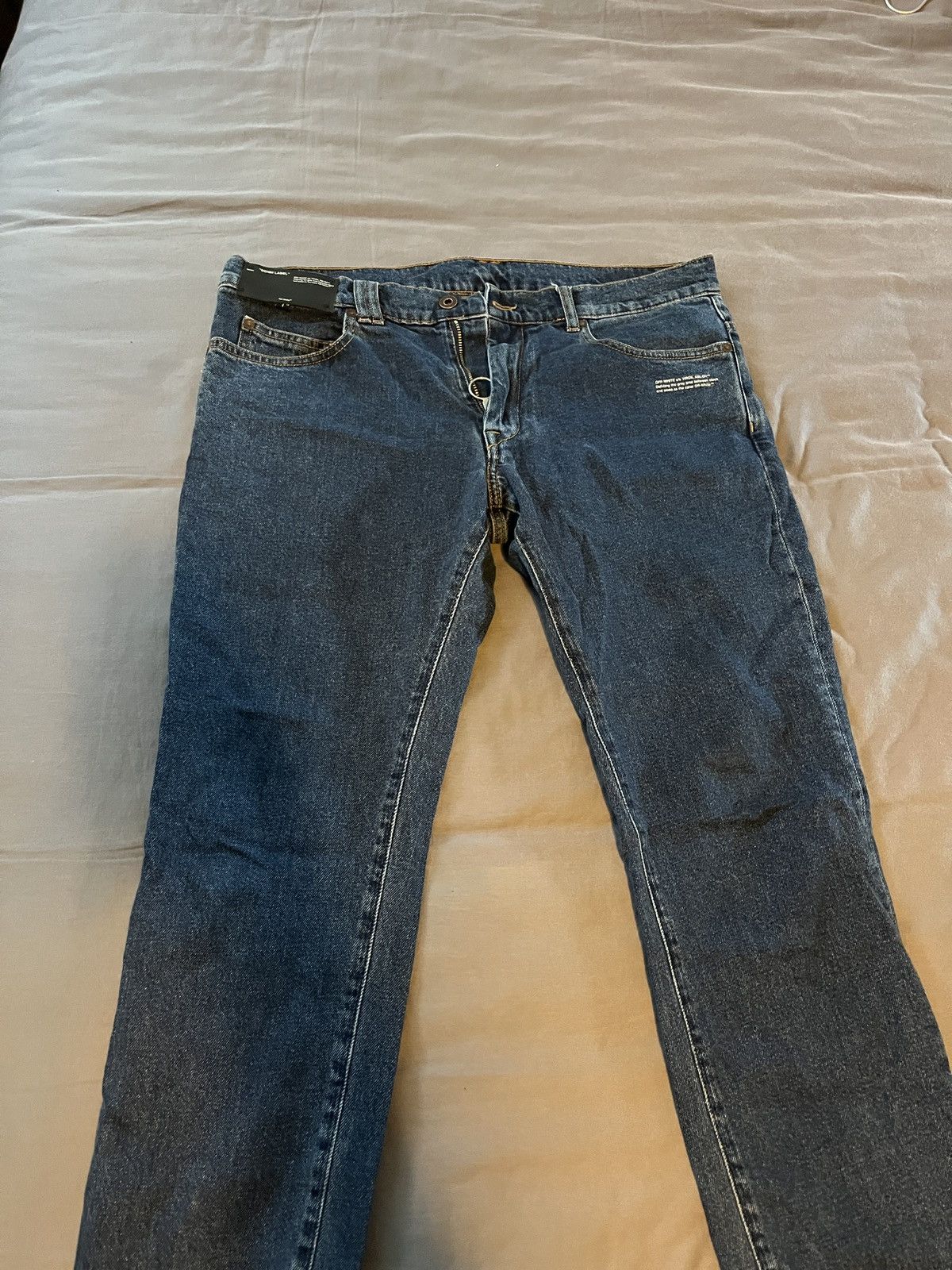 Off-White Off-White Blue Denim Pre Virgil Death Size US 34 / EU 50 - 2 Thumbnail